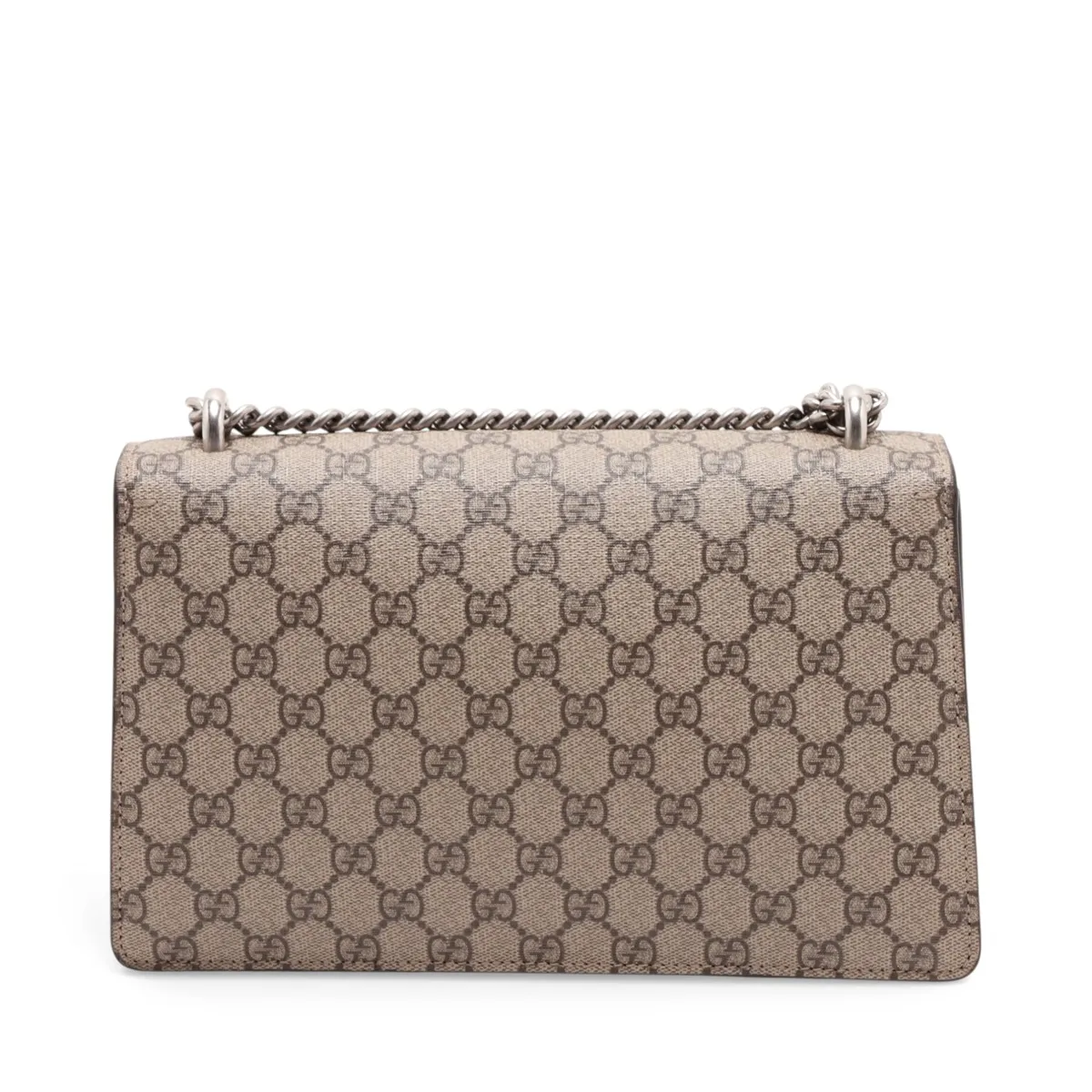GG Supreme Dionysus 400249 PVC x Suede Chain Shoulder Bag Beige x Red — view 2