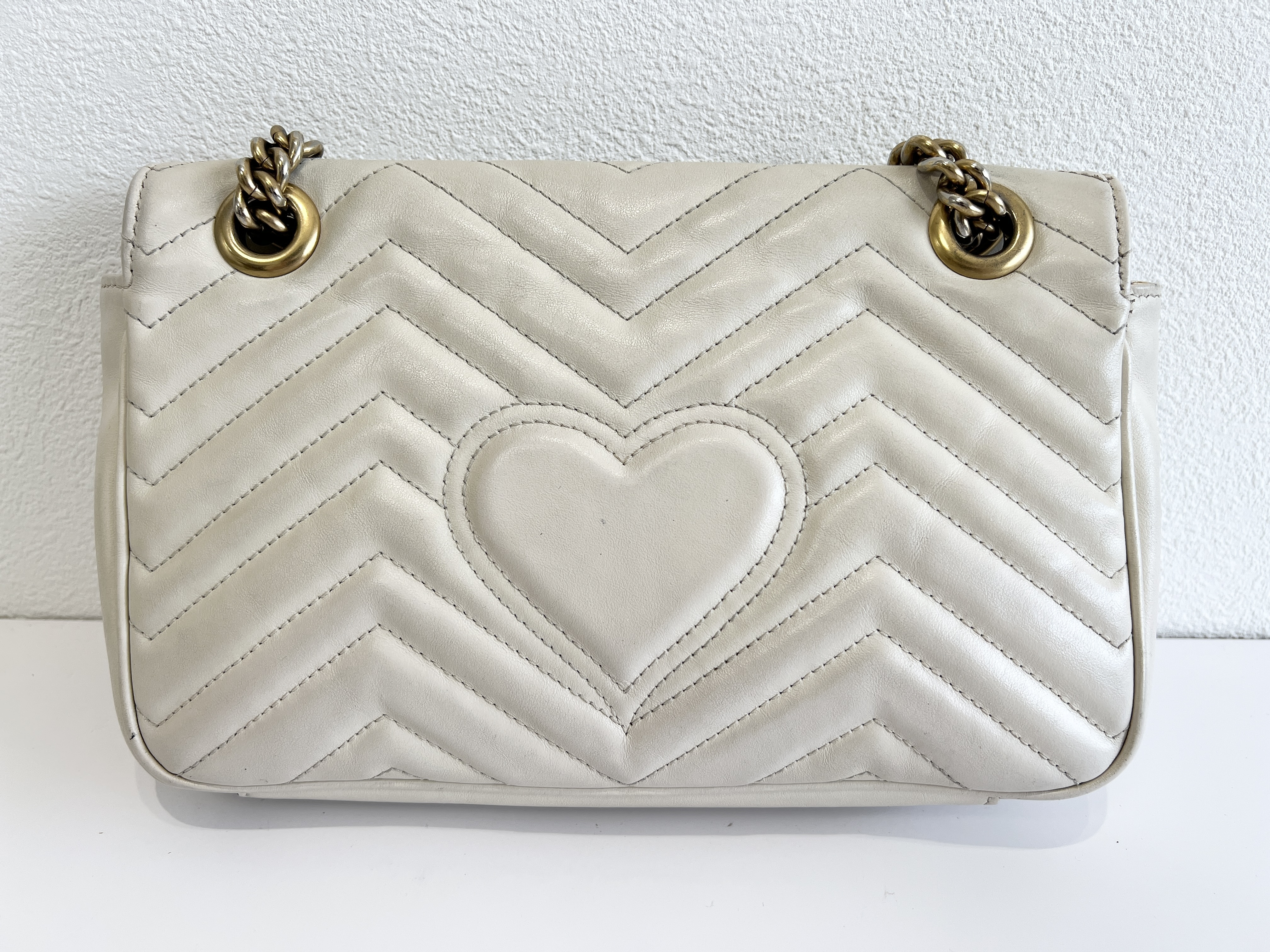 Marmont Quilted Leather Chain Shoulder Bag — view 2