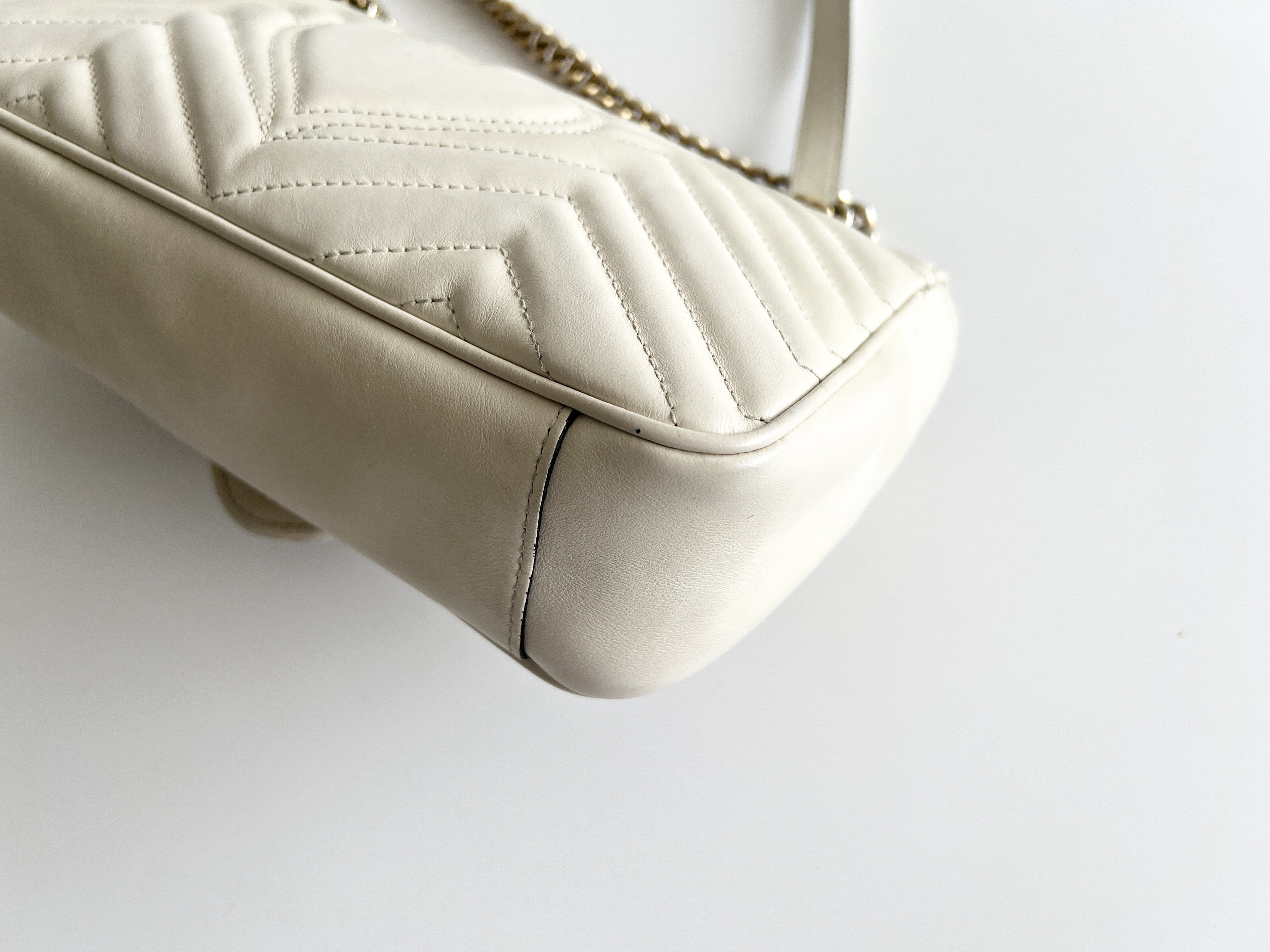 Marmont Quilted Leather Chain Shoulder Bag — view 12