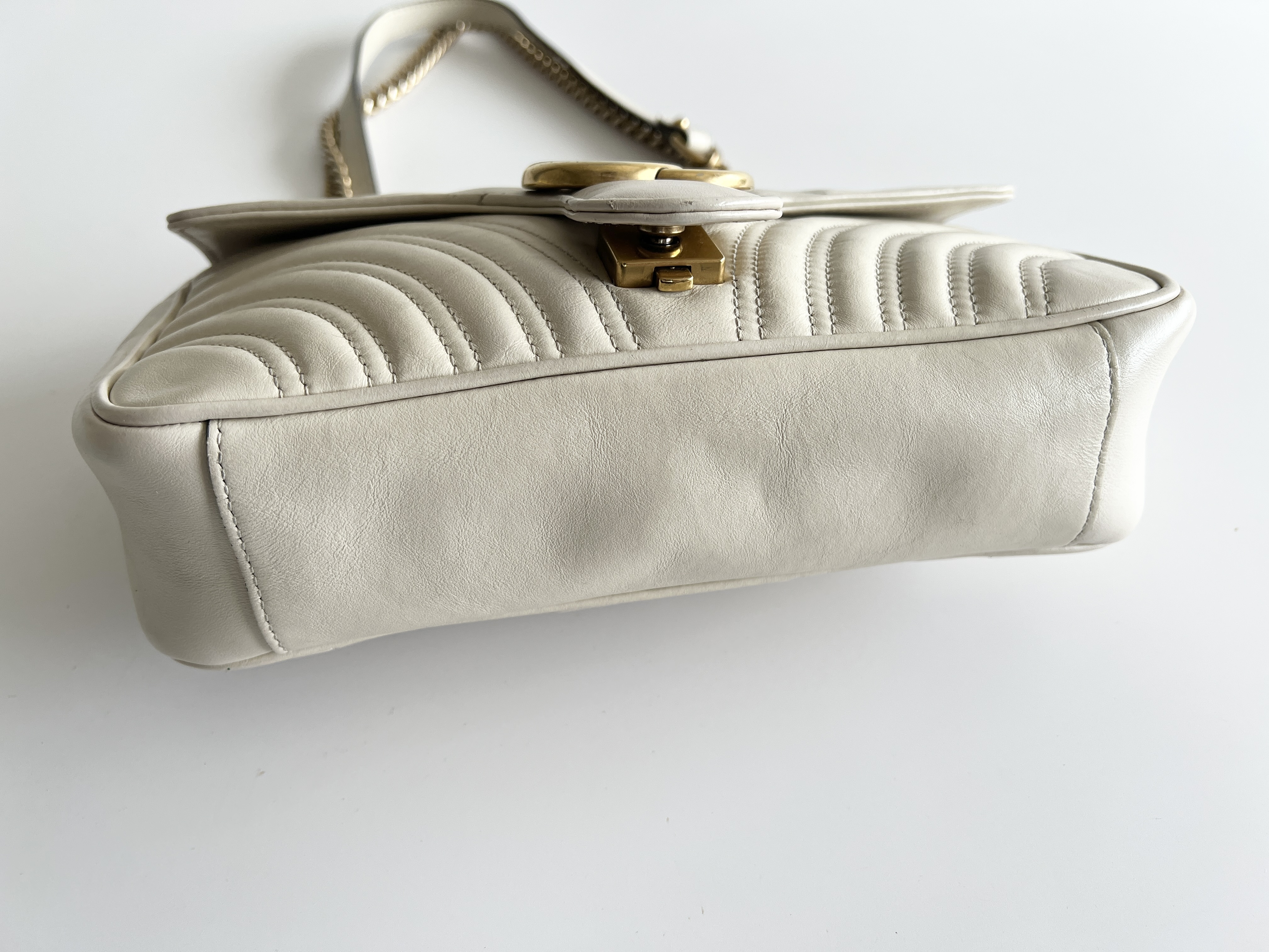 Marmont Quilted Leather Chain Shoulder Bag — view 13