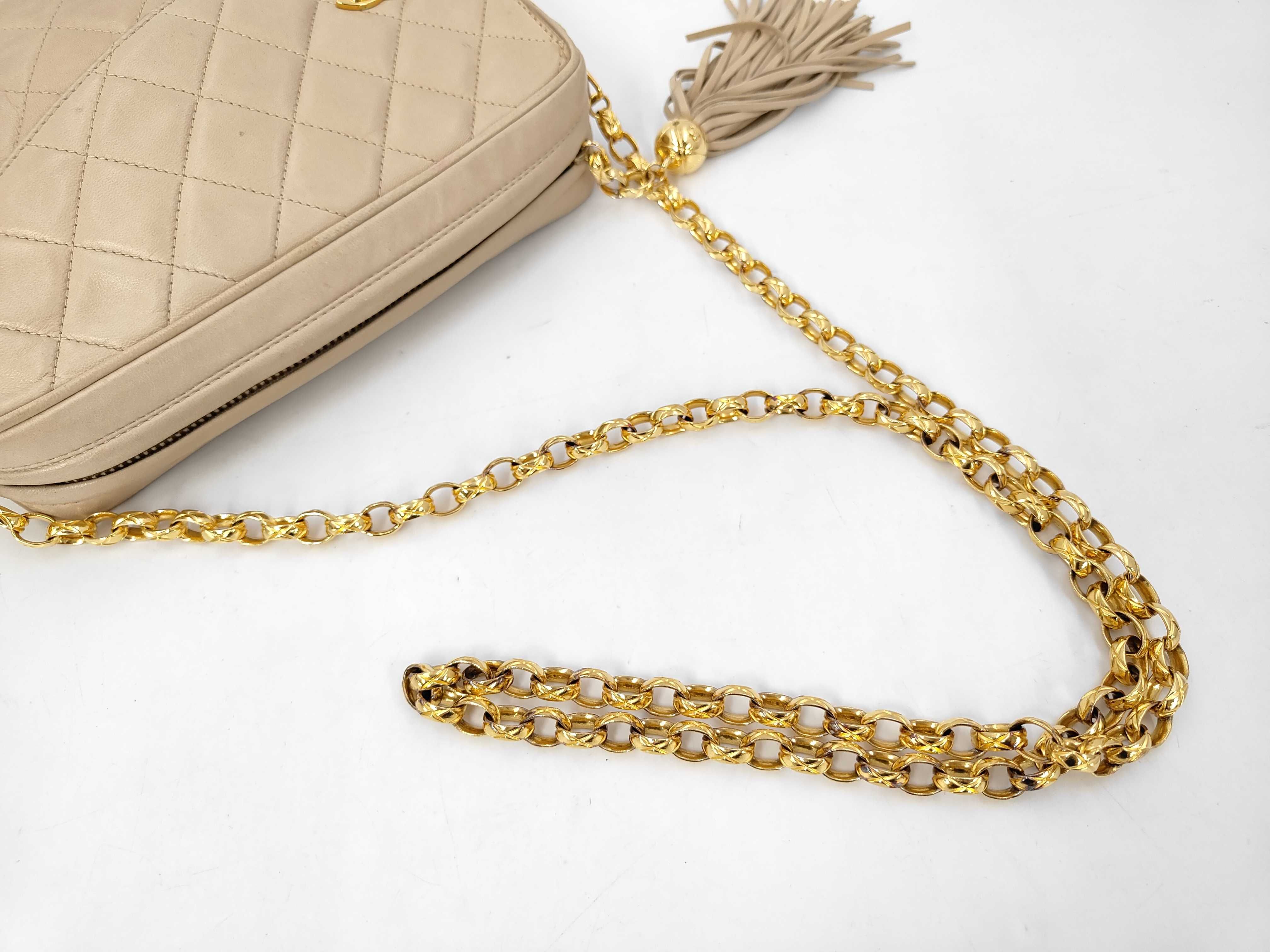 Matelassé Fringe Jewel Chain Turnlock Shoulder Bag — view 5