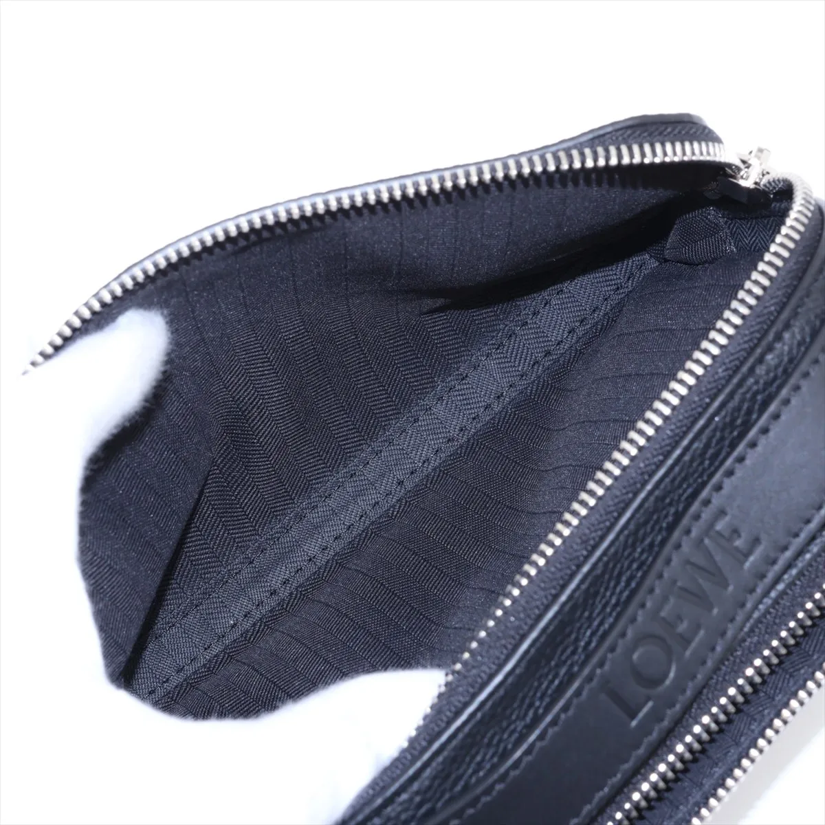 Camera Crossbody Bag Mini Leather 2-Way Shoulder Bag Black — view 9