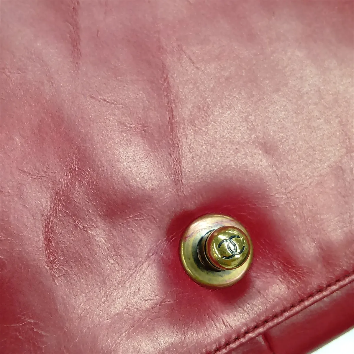 Boy Chanel 25 Leather Chain Shoulder Bag, Red with Gold Hardware, 17834197, Serial Number 17, A67086 — view 11
