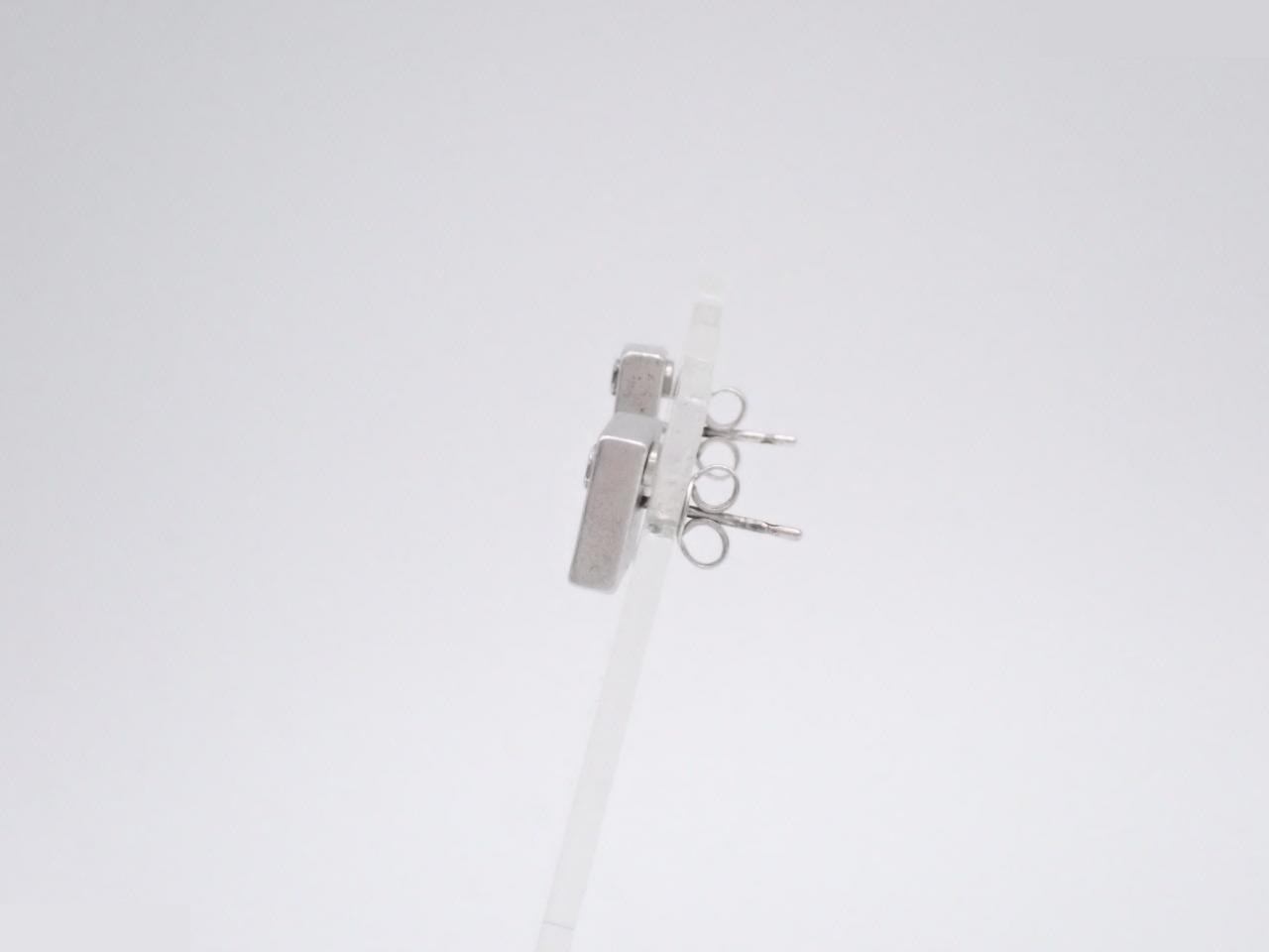 003 Silver Earrings — view 3