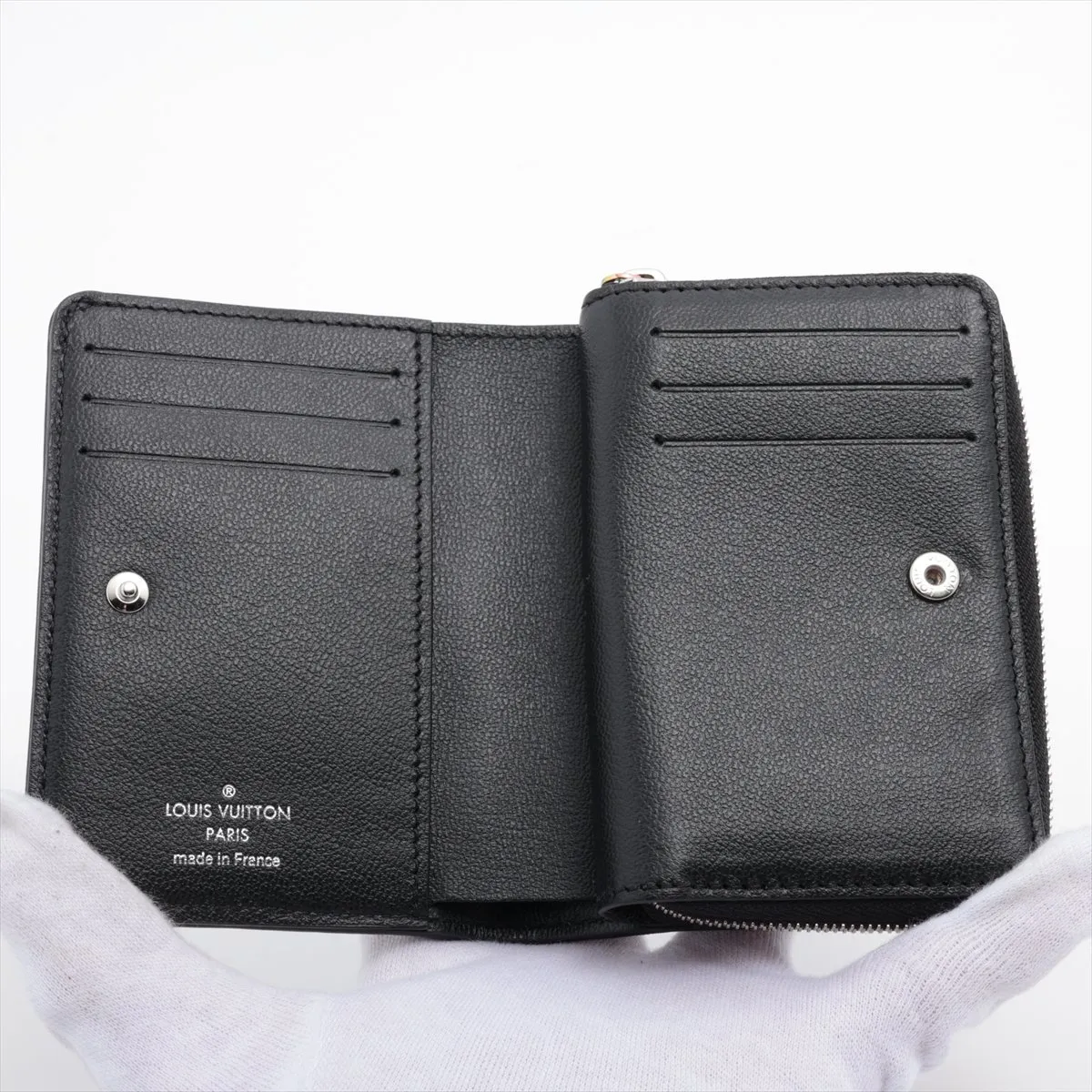 Monogram Empreinte Portefeuille Lou M82767 Noir Compact Wallet (RFID detected) — view 3