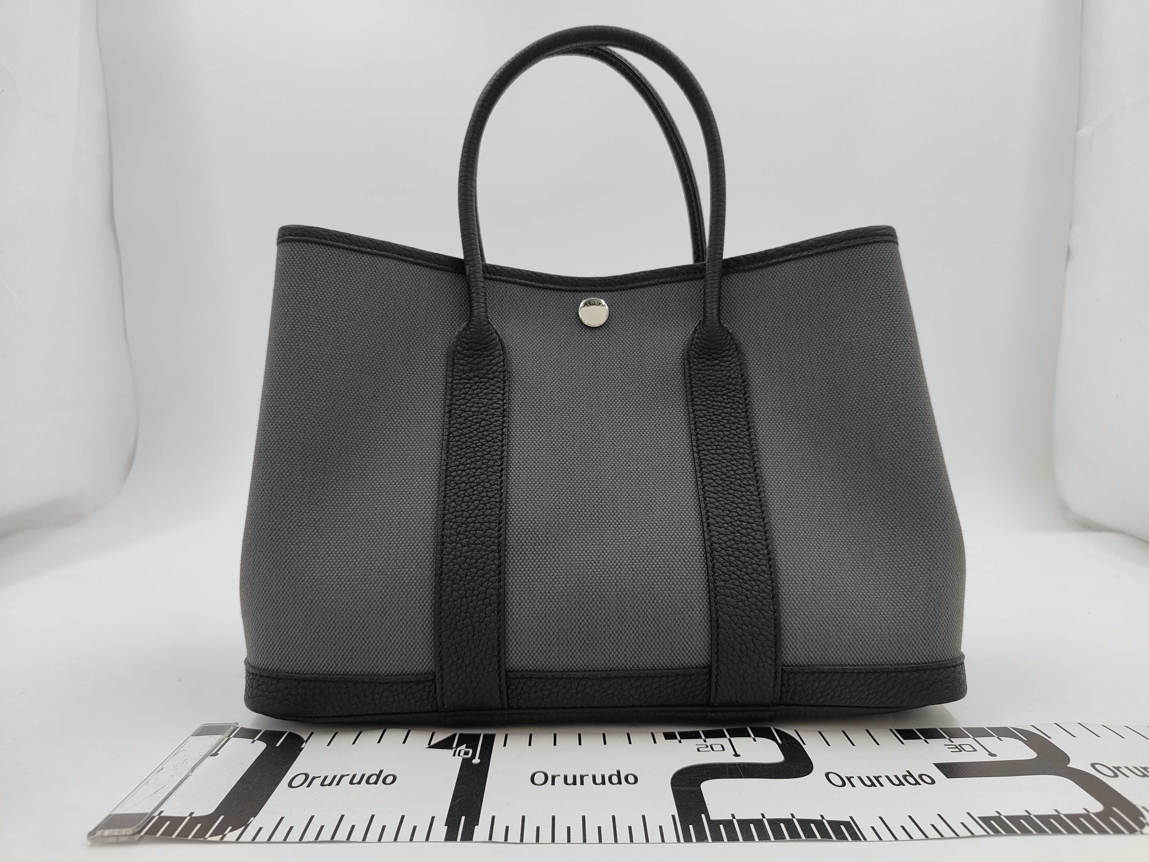 Garden Party TPM Toile Officier Grey G Stamp Tote Bag — view 2