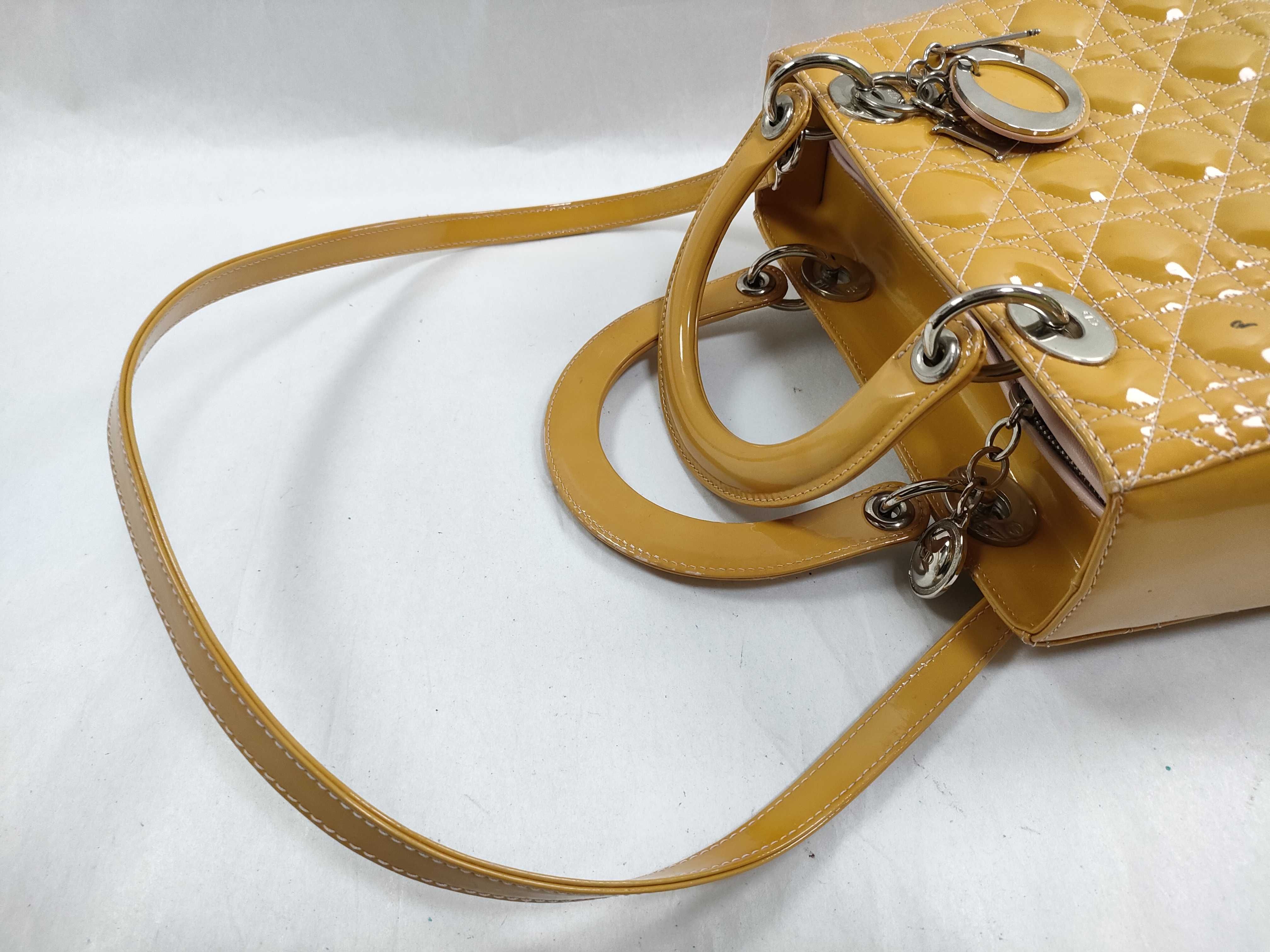 Lady Dior Enamel Handbag with ST (Model 14-MA-0110) — view 3