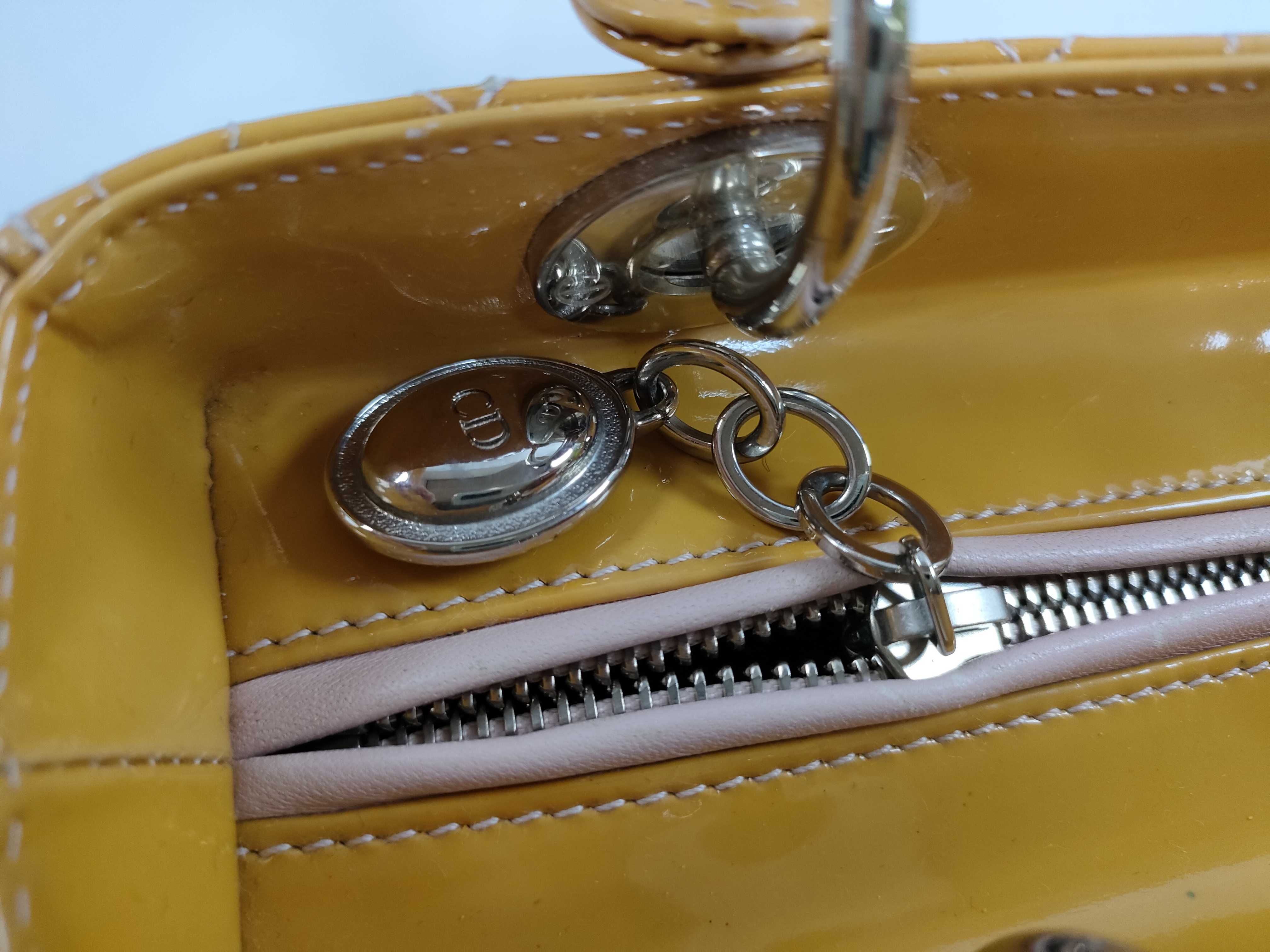 Lady Dior Enamel Handbag with ST (Model 14-MA-0110) — view 10