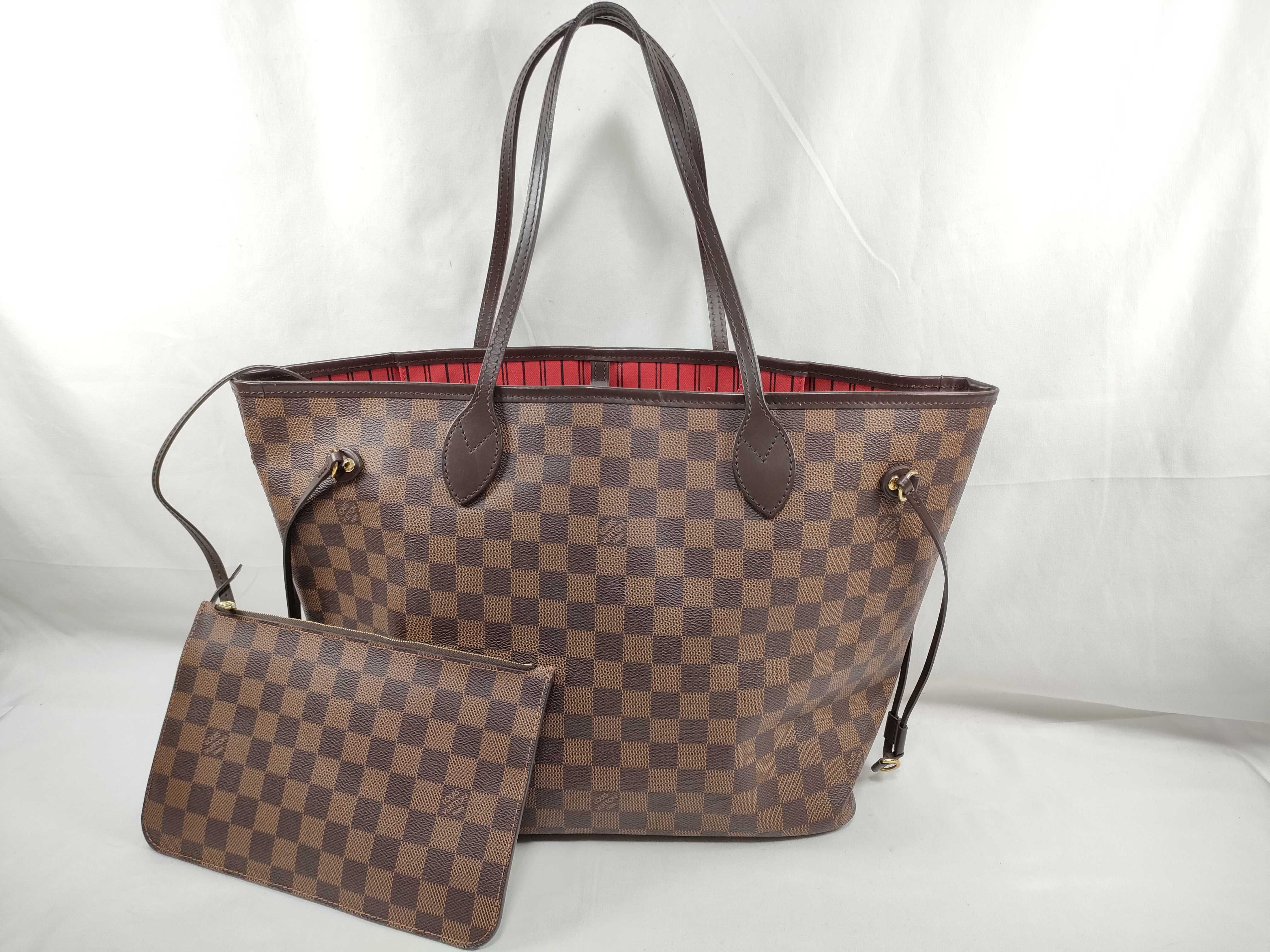 Damier LV Damier Neverfull MM N51105 AR4129 Tote Bag