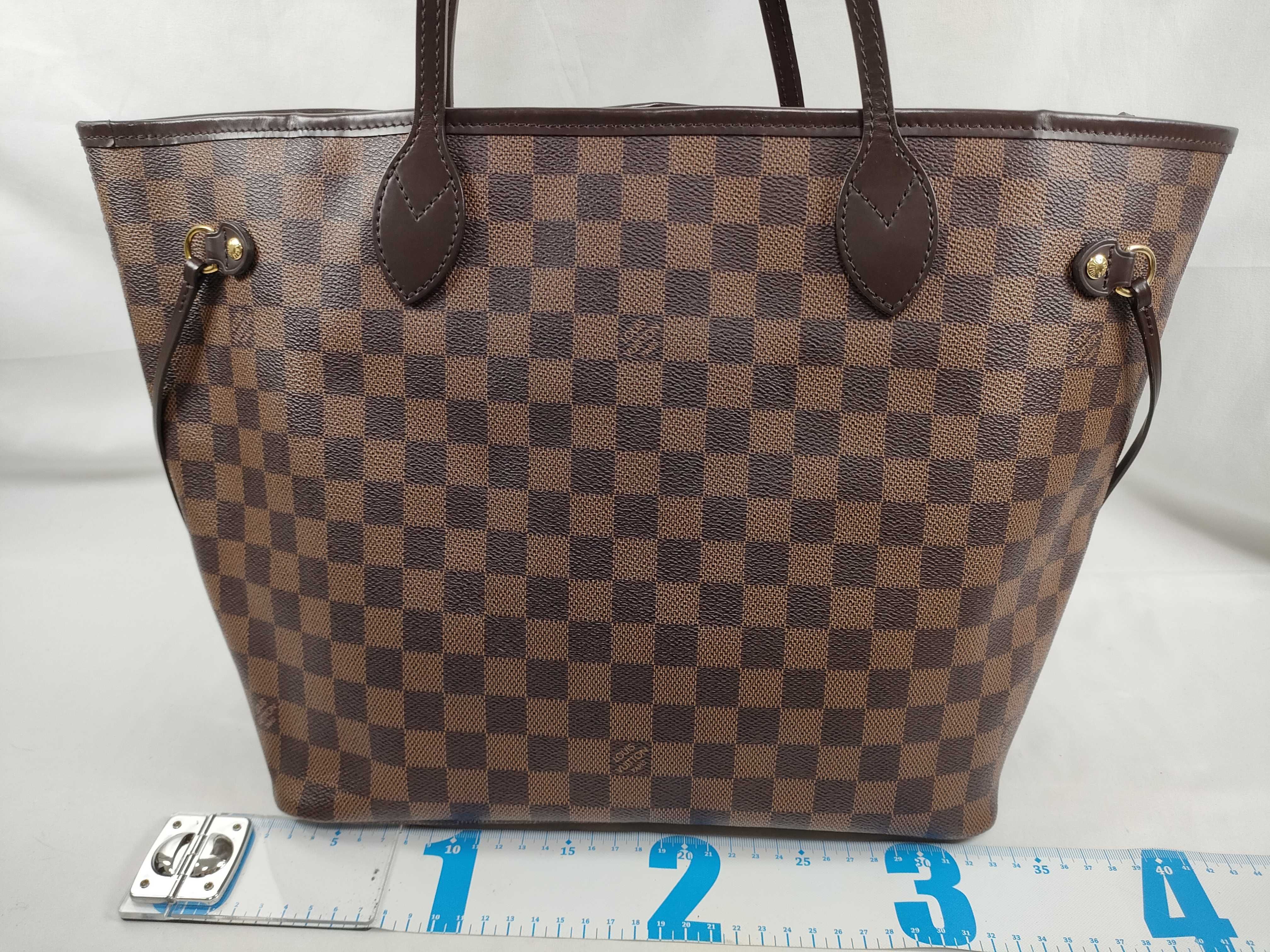 Damier LV Damier Neverfull MM N51105 AR4129 Tote Bag — view 2