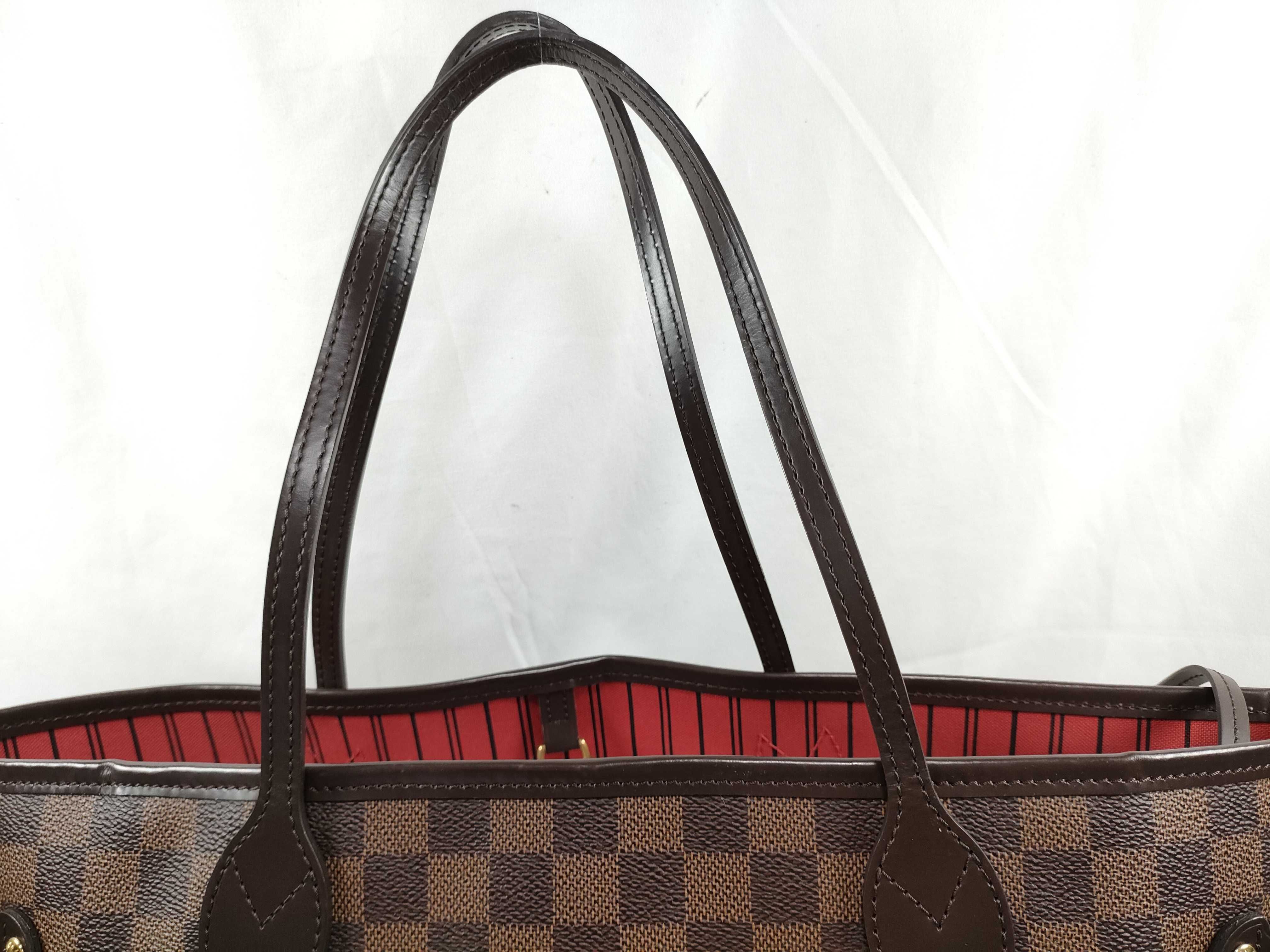 Damier LV Damier Neverfull MM N51105 AR4129 Tote Bag — view 3