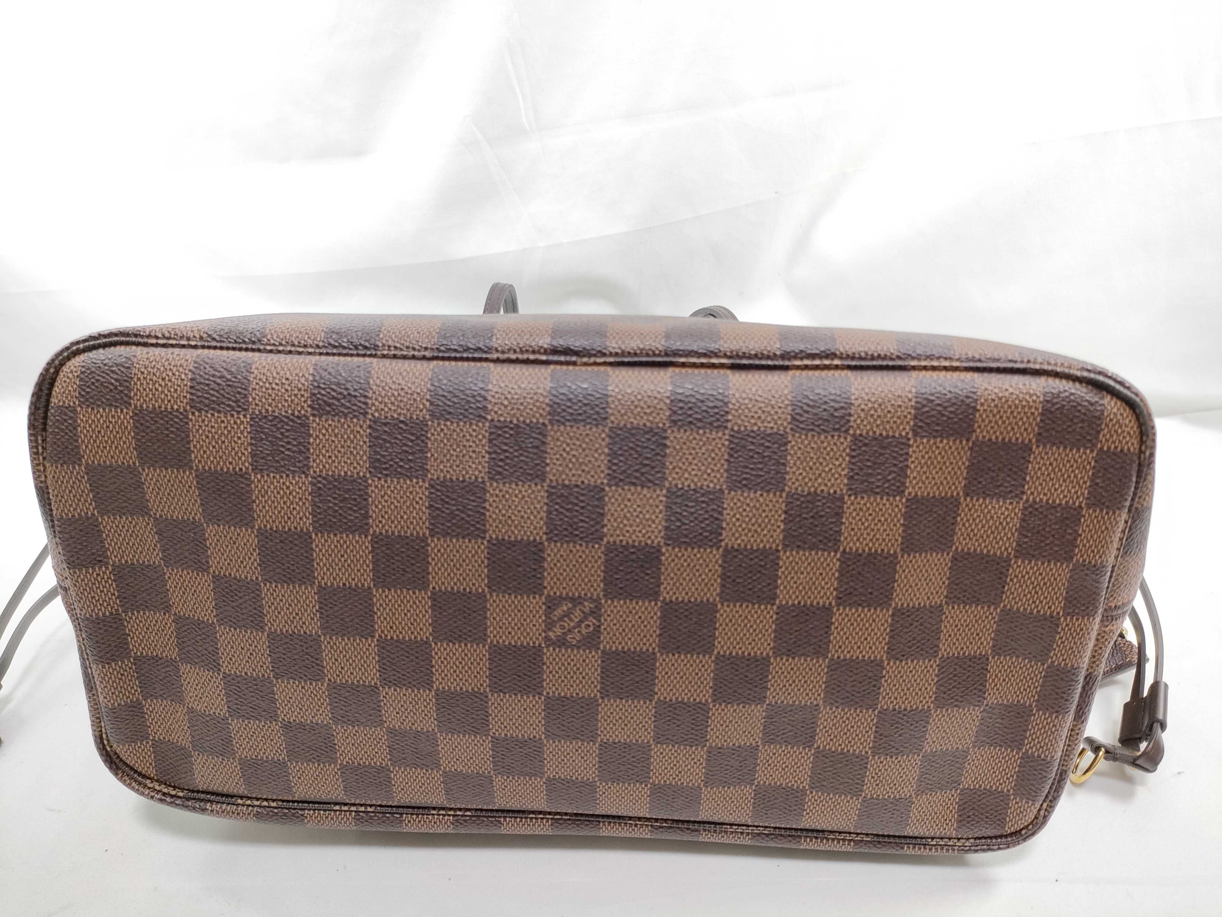 Damier LV Damier Neverfull MM N51105 AR4129 Tote Bag — view 6