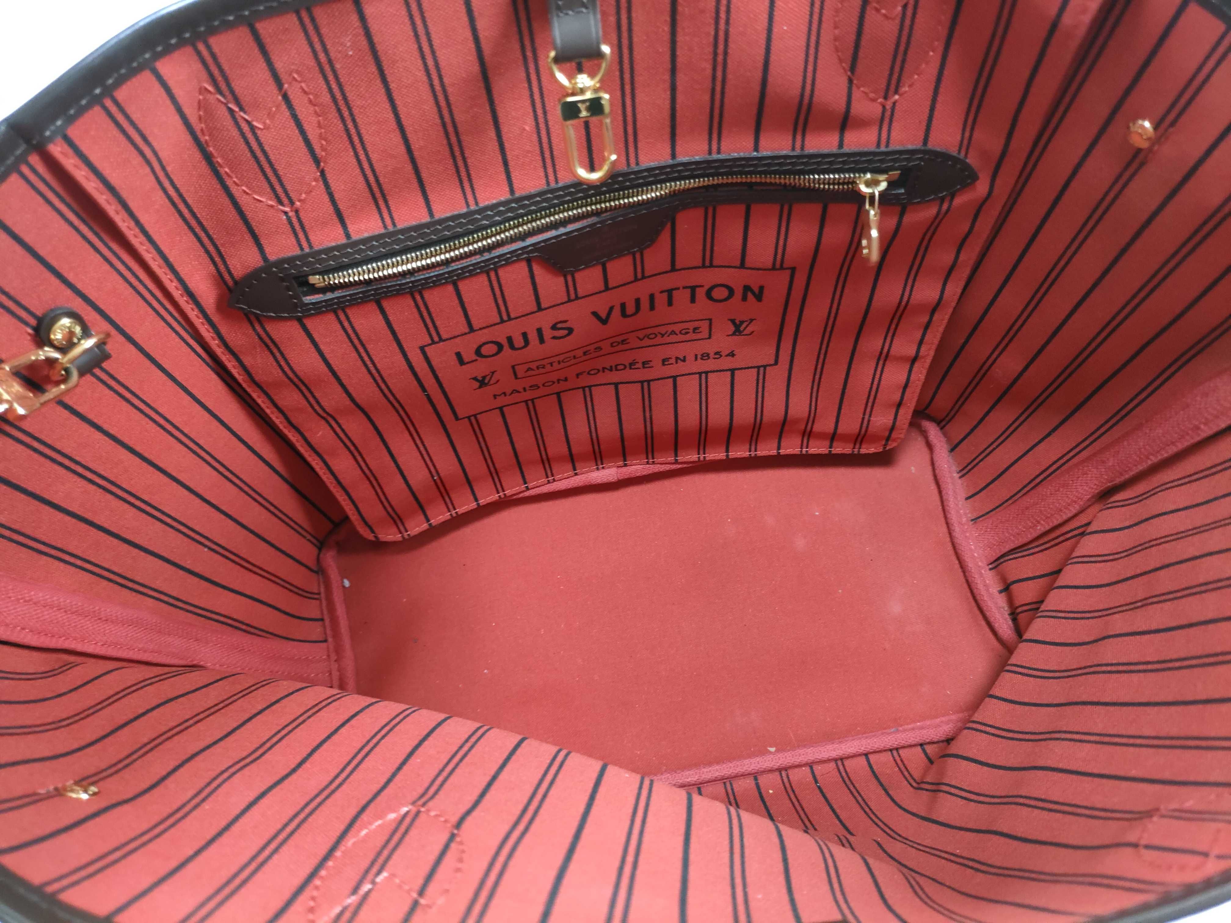 Damier LV Damier Neverfull MM N51105 AR4129 Tote Bag — view 8