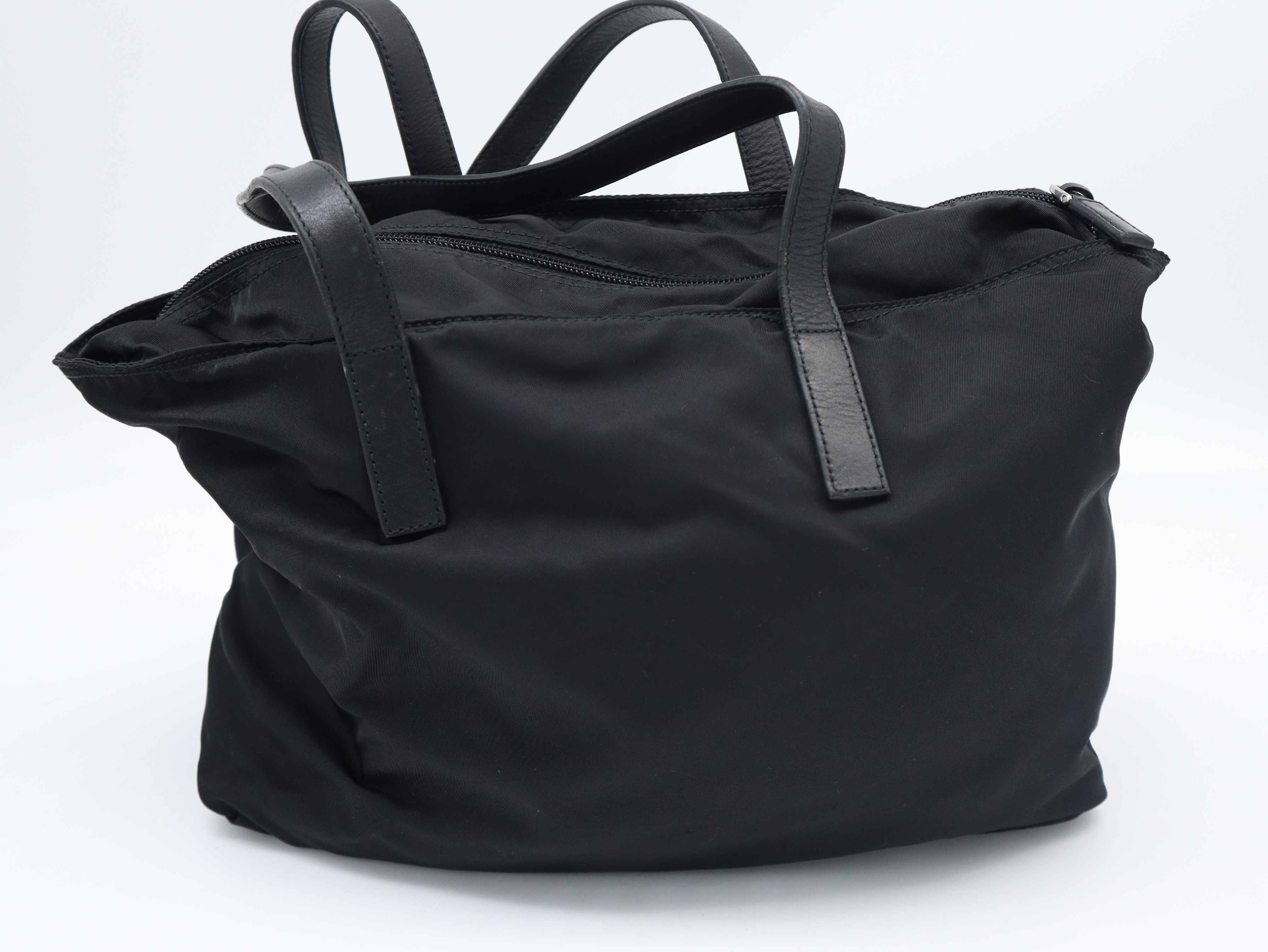 Nylon Black Tote Bag — view 2