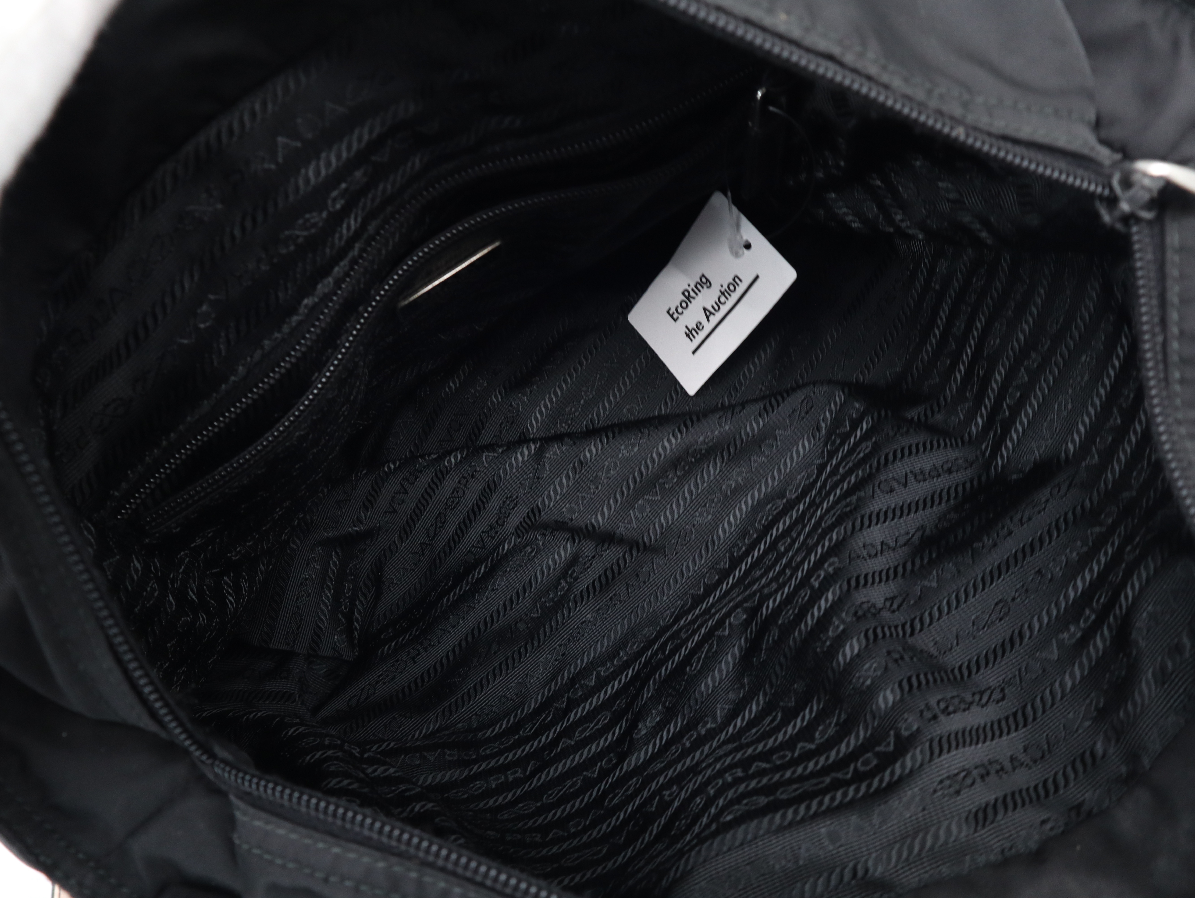 Nylon Black Tote Bag — view 8