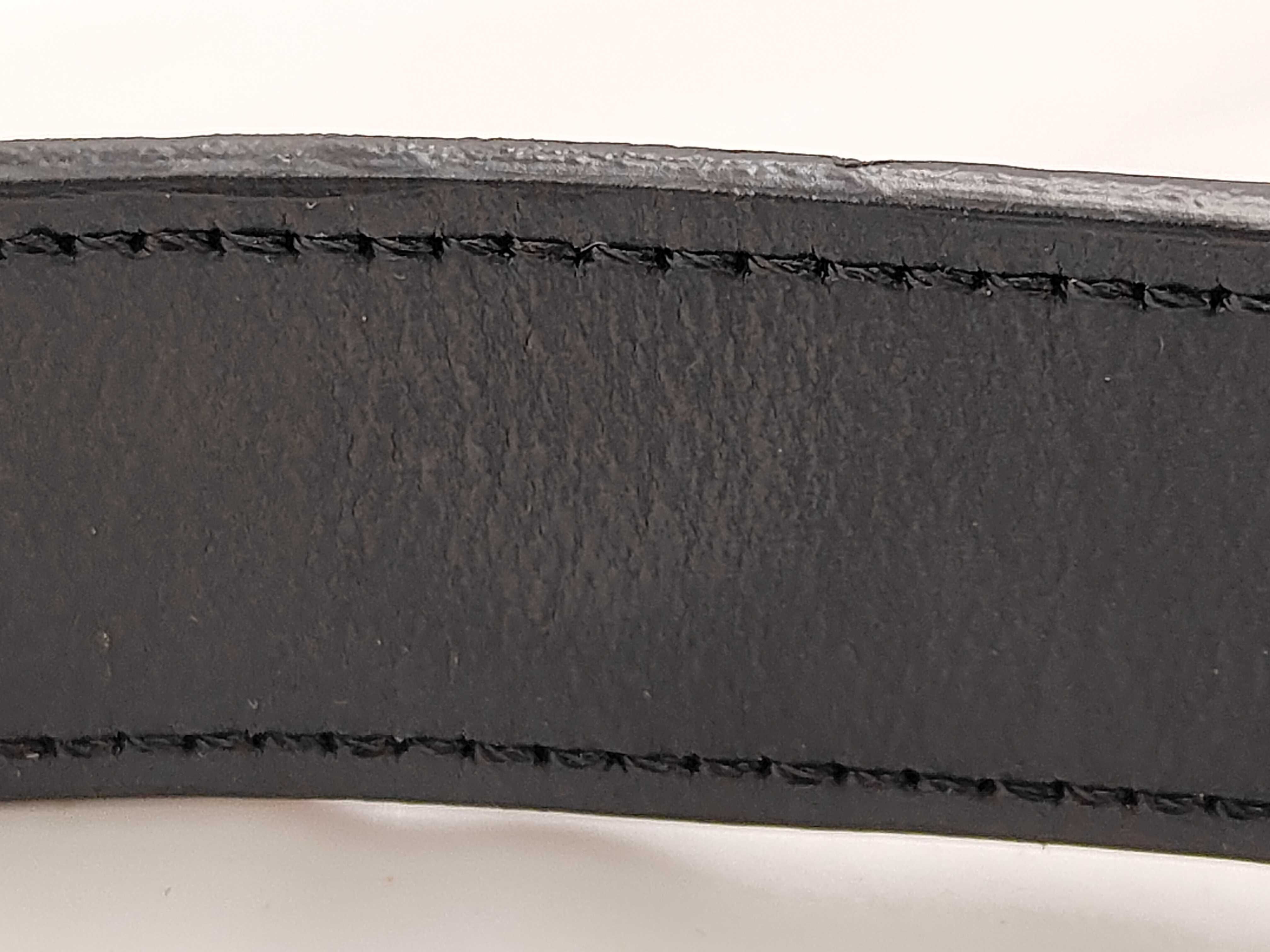 001.3065G Motif Leather Shoulder Bag, Black — view 4