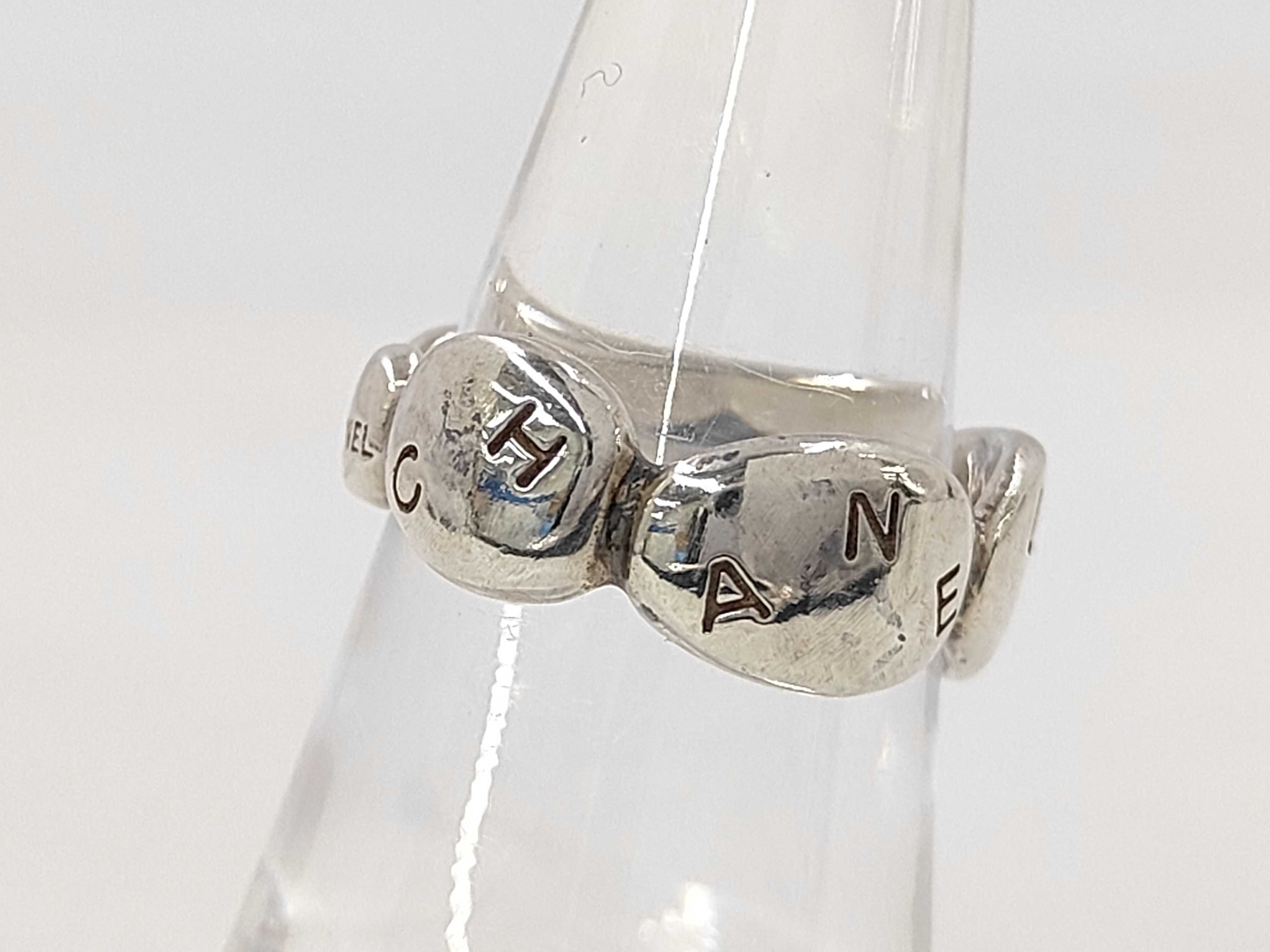 logo ring, 925 sterling silver ring — view 2