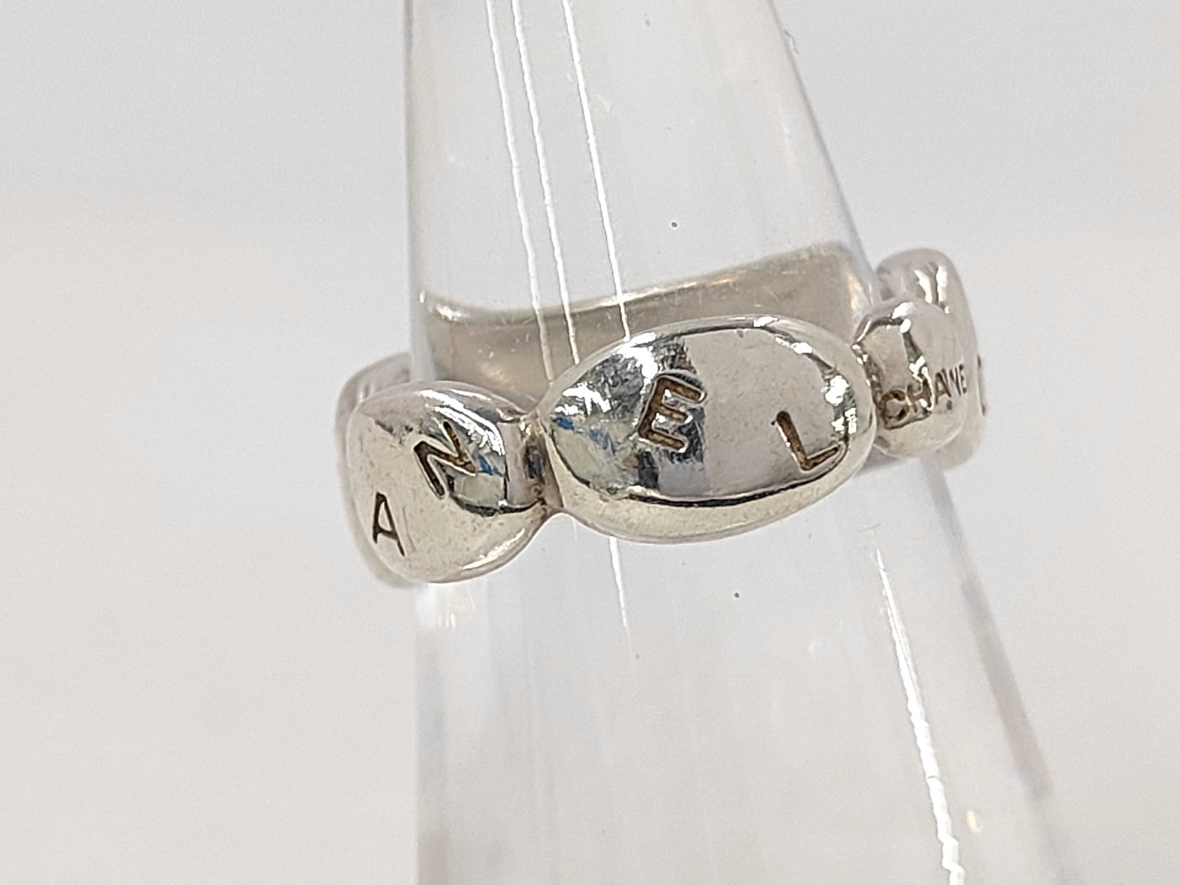 logo ring, 925 sterling silver ring — view 3