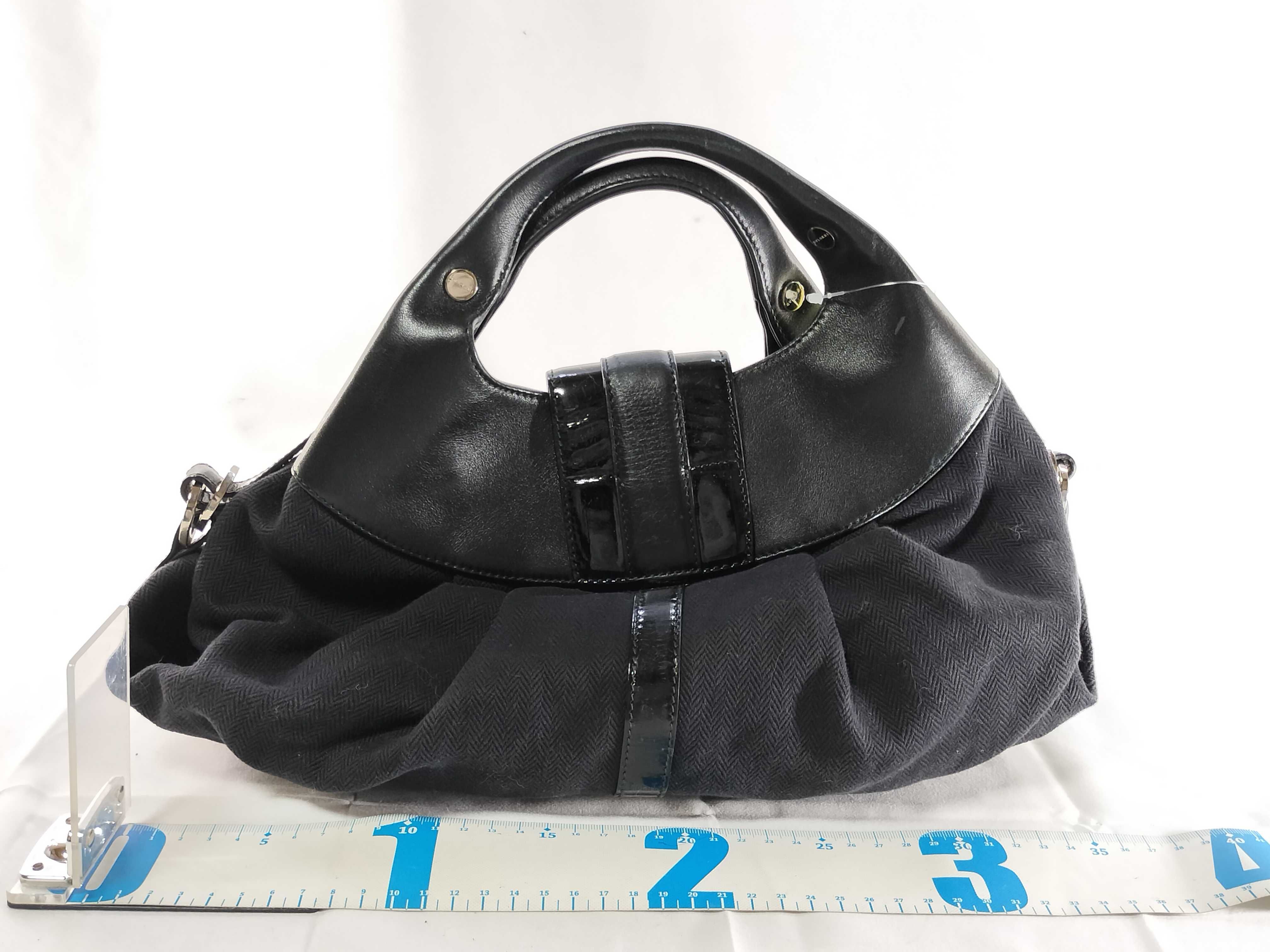 Chandra Leather x Canvas Handbag — view 2