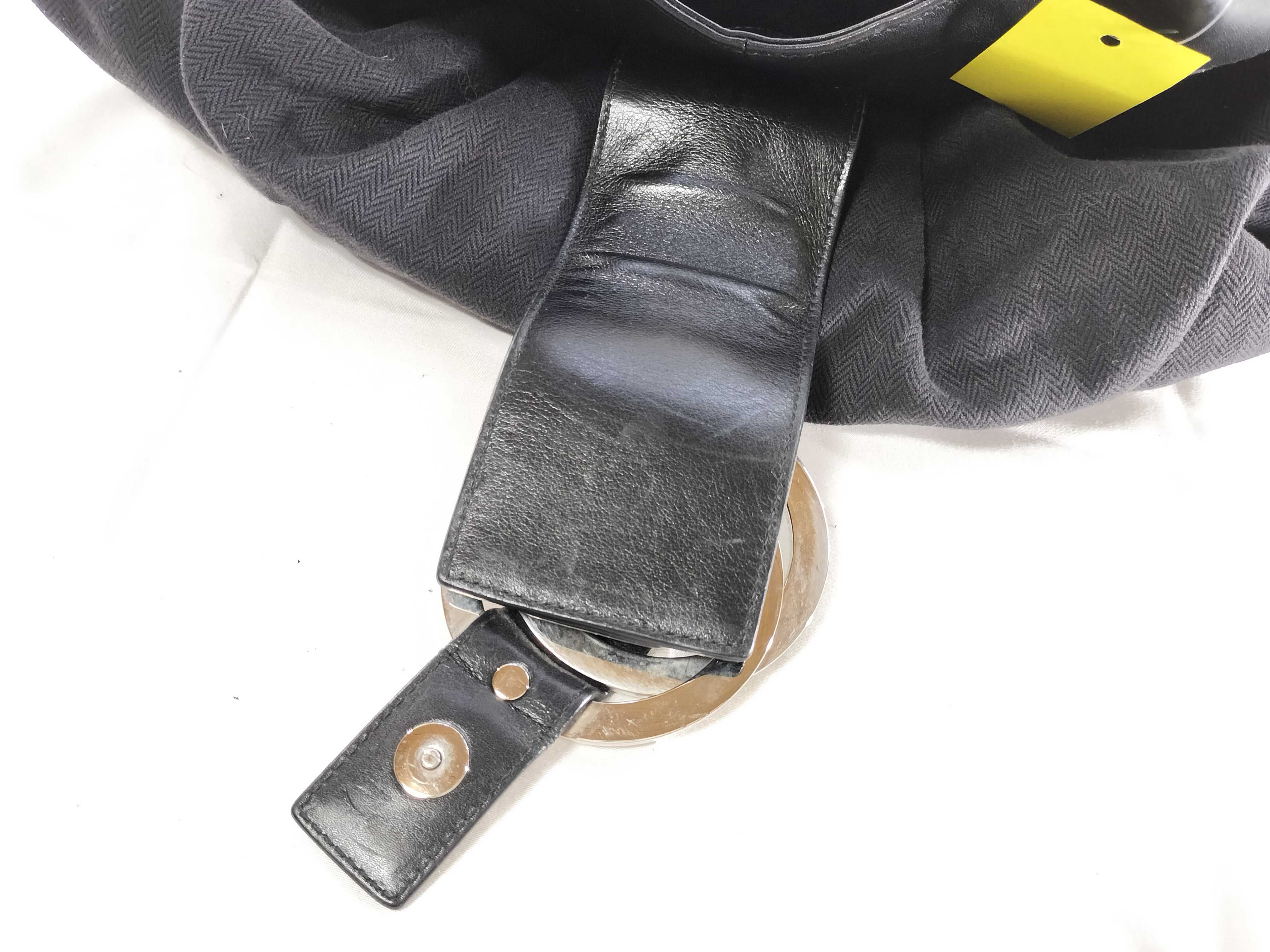 Chandra Leather x Canvas Handbag — view 11