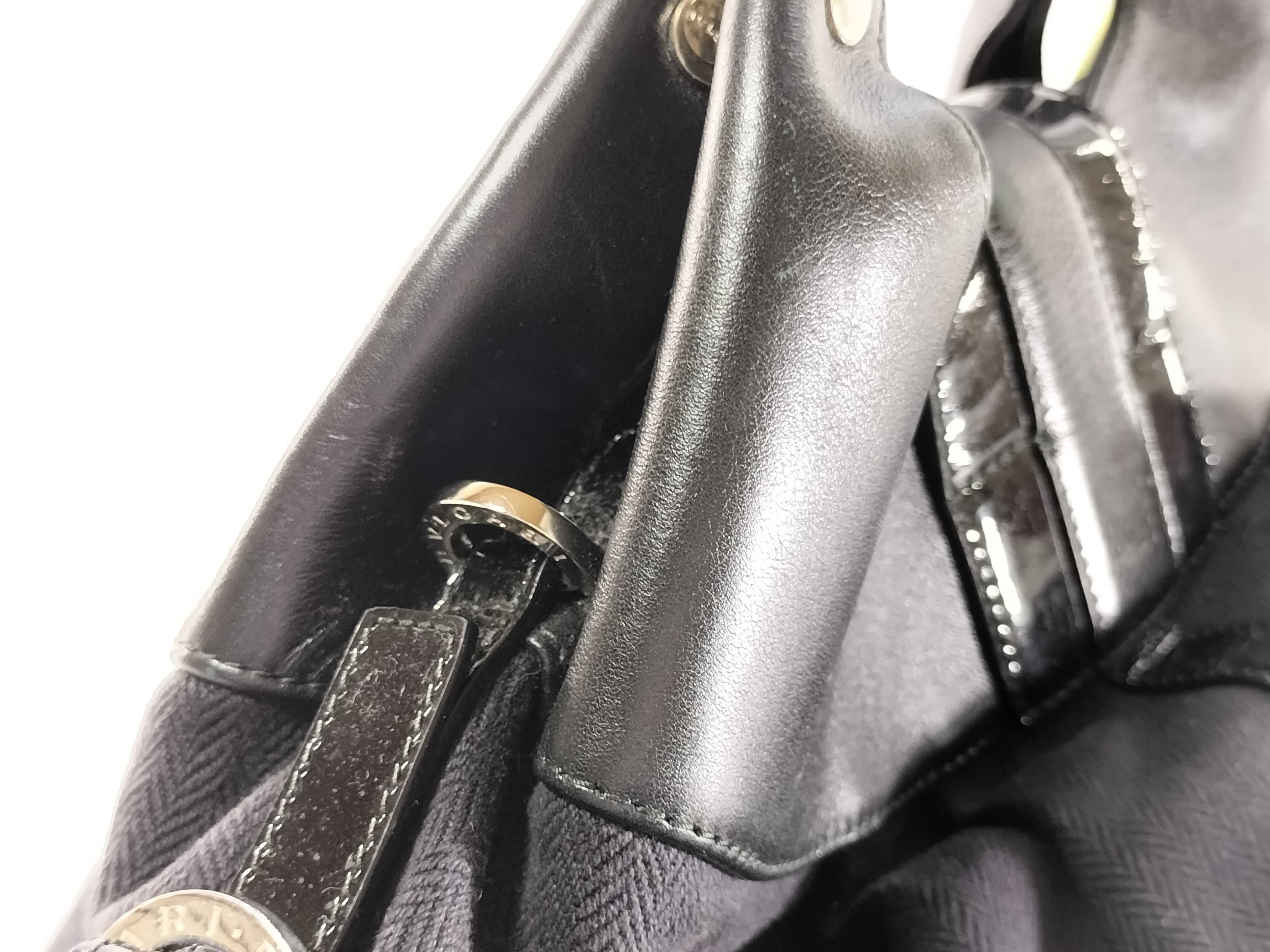 Chandra Leather x Canvas Handbag — view 3