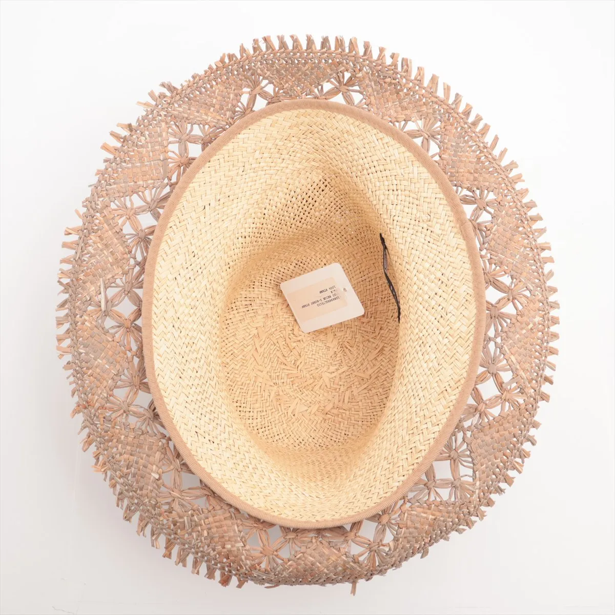 logo hat, straw, beige. — view 4