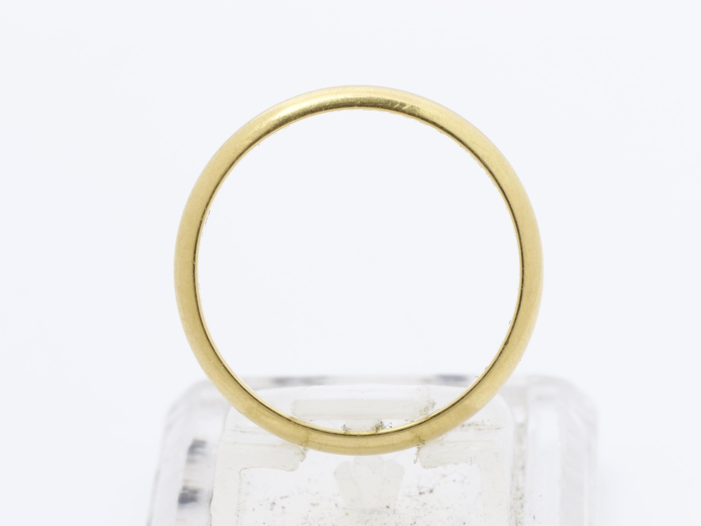1985 Wedding Band 750 YG 2.35g #53 — view 3