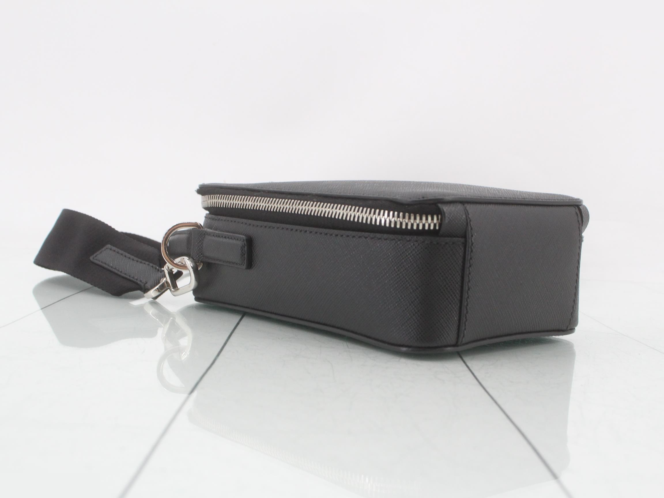Saffiano Travel 2-Way Shoulder Bag, with retailer's name and guarantee. — view 5