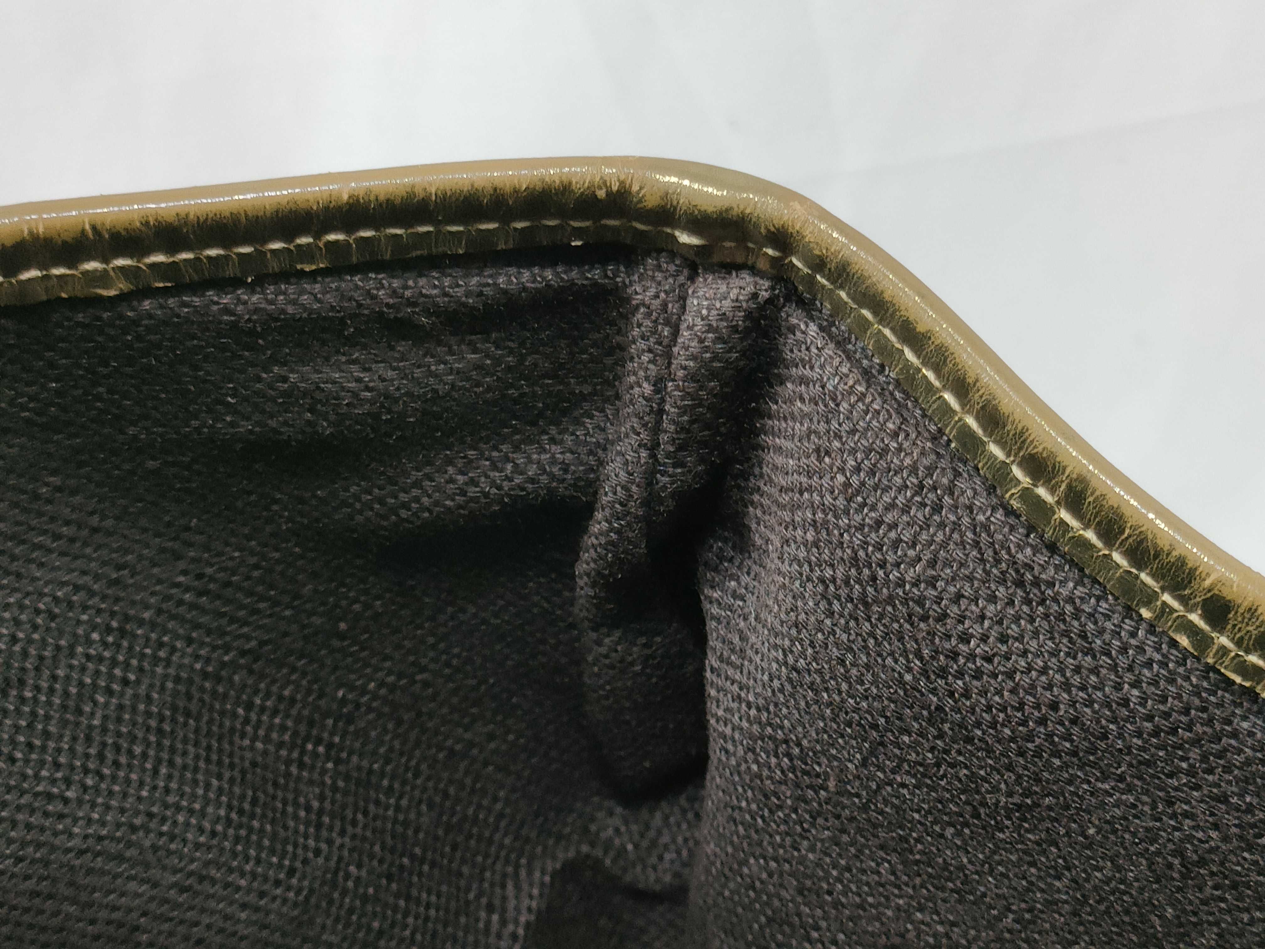GG pattern satin tote bag, brown and gold tote bag — view 14
