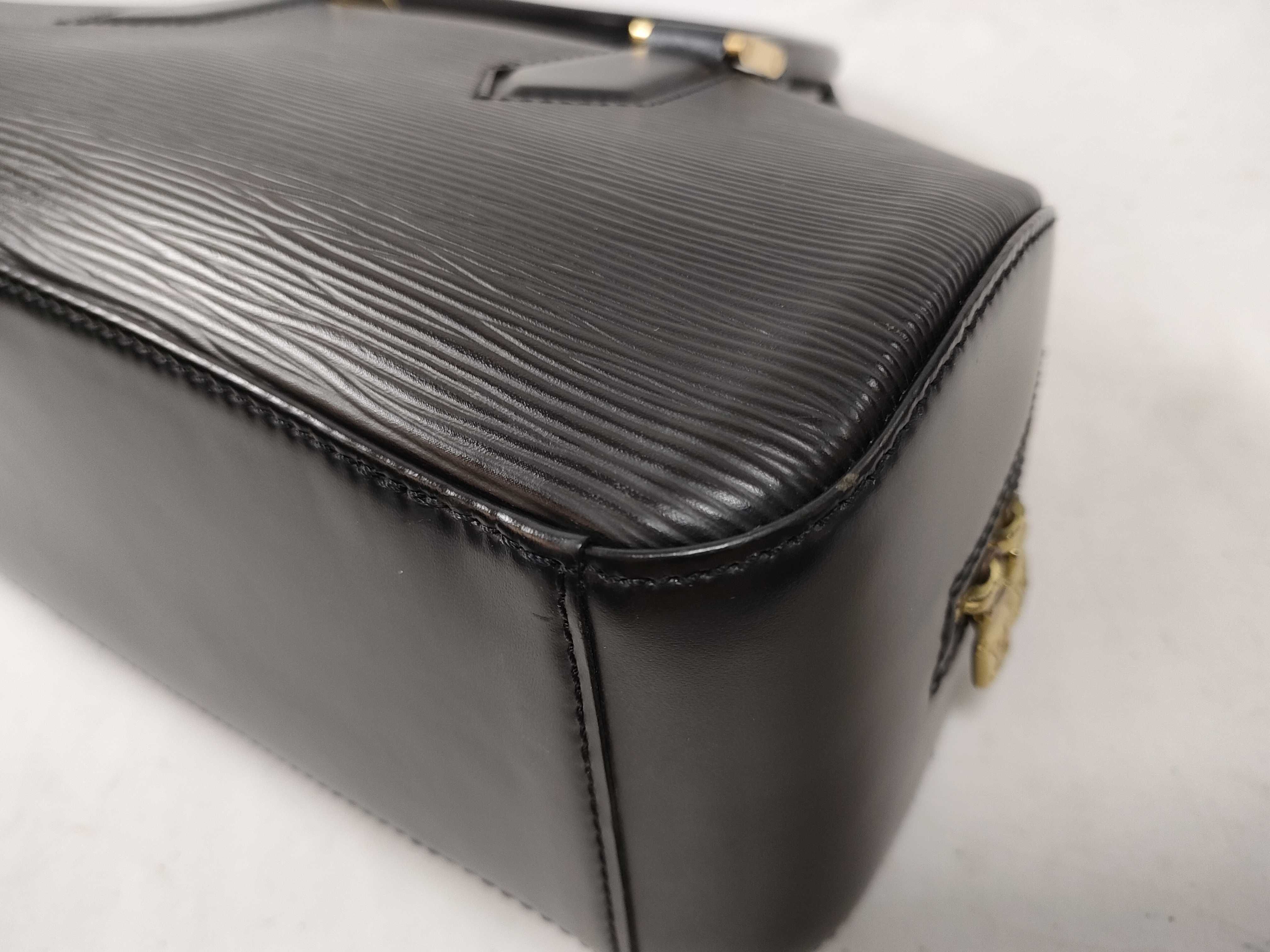 Epi Leather Jasmine Black Epi Leather Handbag — view 9