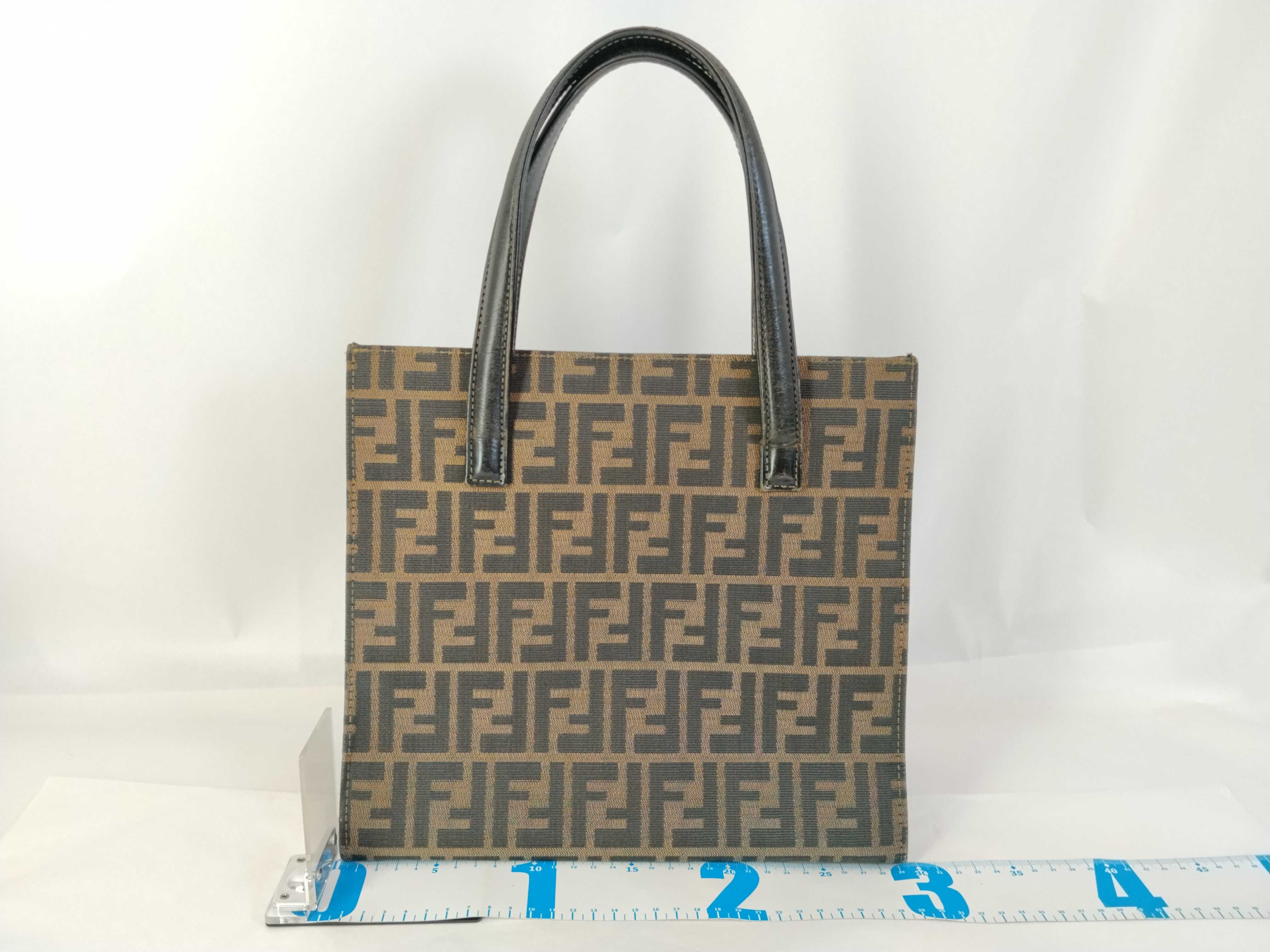 Zucca pattern Zucca leather x canvas handbag — view 2