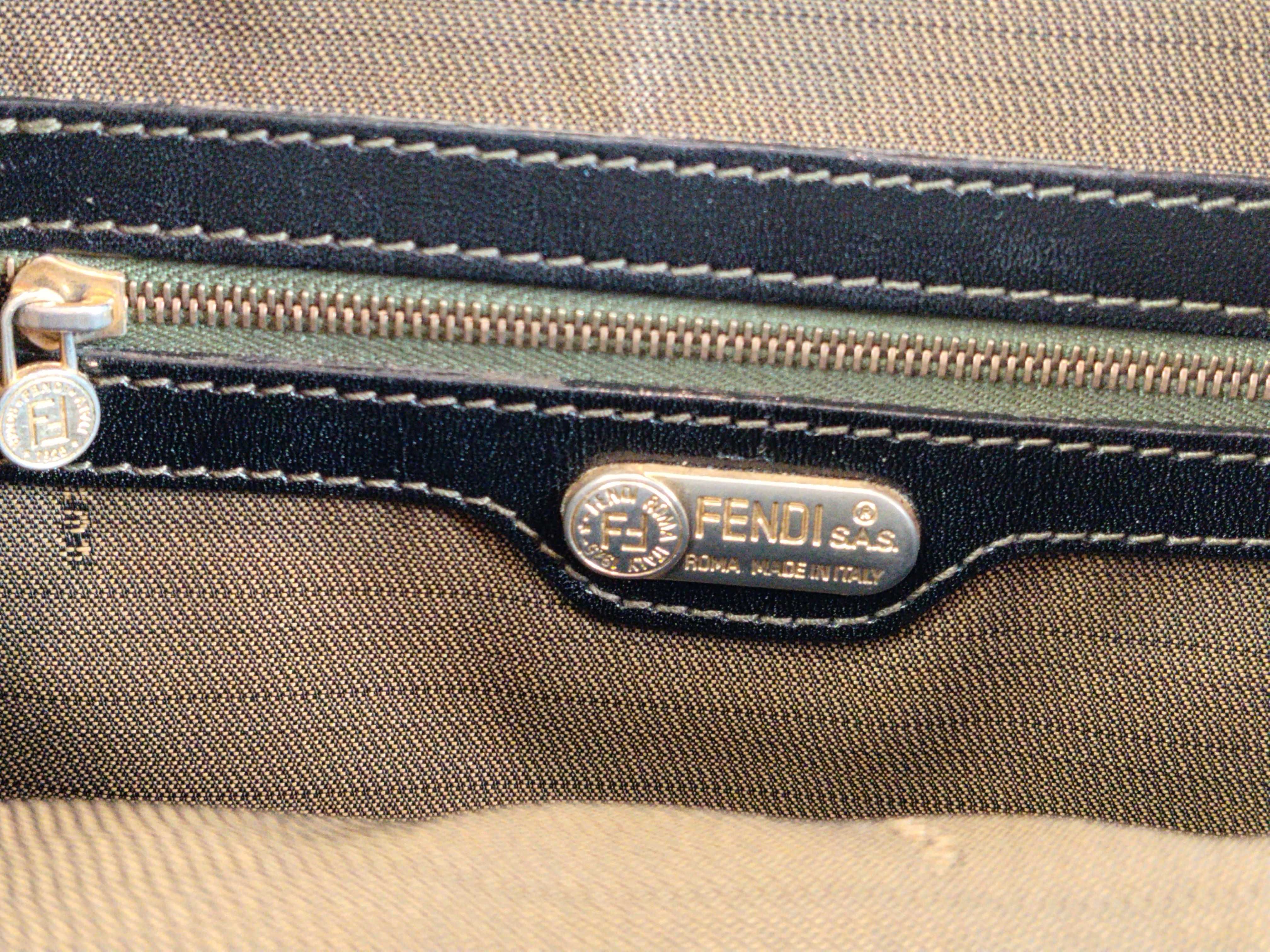 Zucca pattern Zucca leather x canvas handbag — view 11