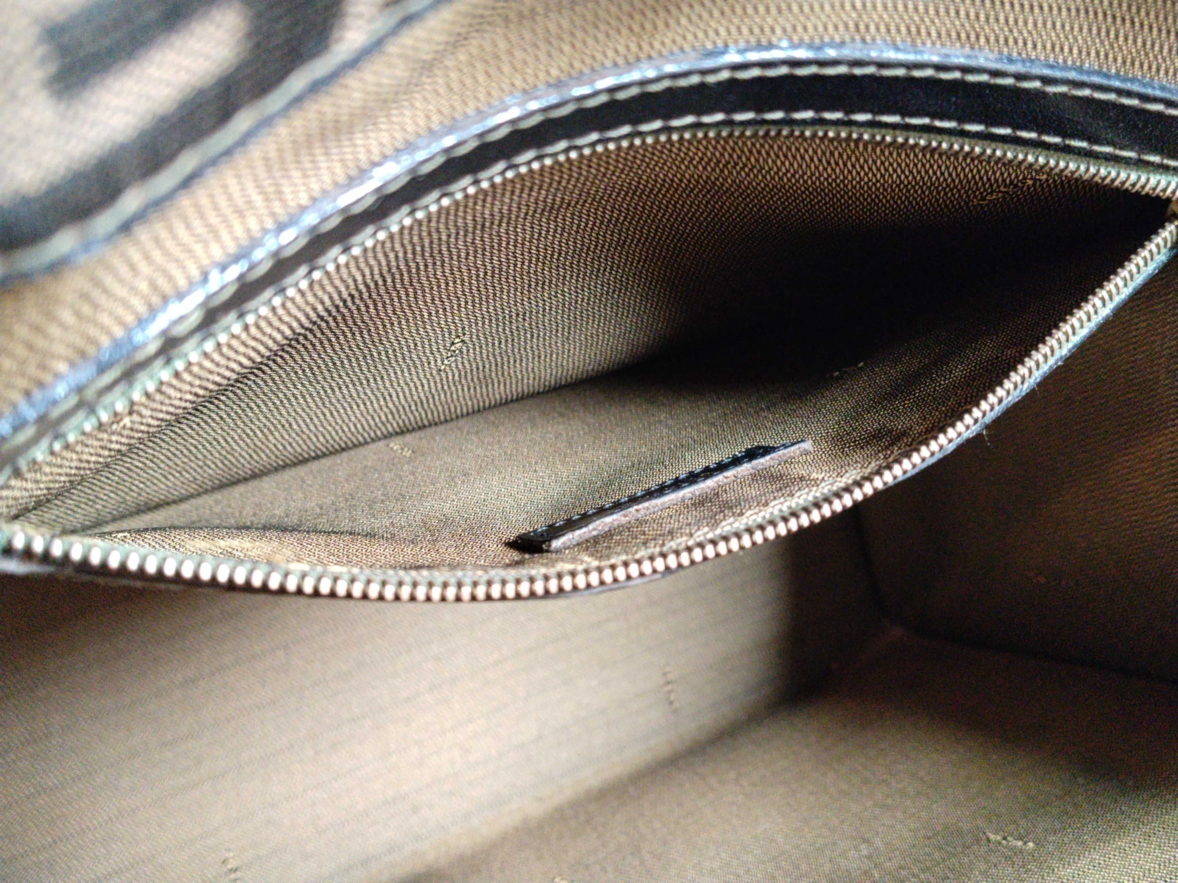 Zucca pattern Zucca leather x canvas handbag — view 12