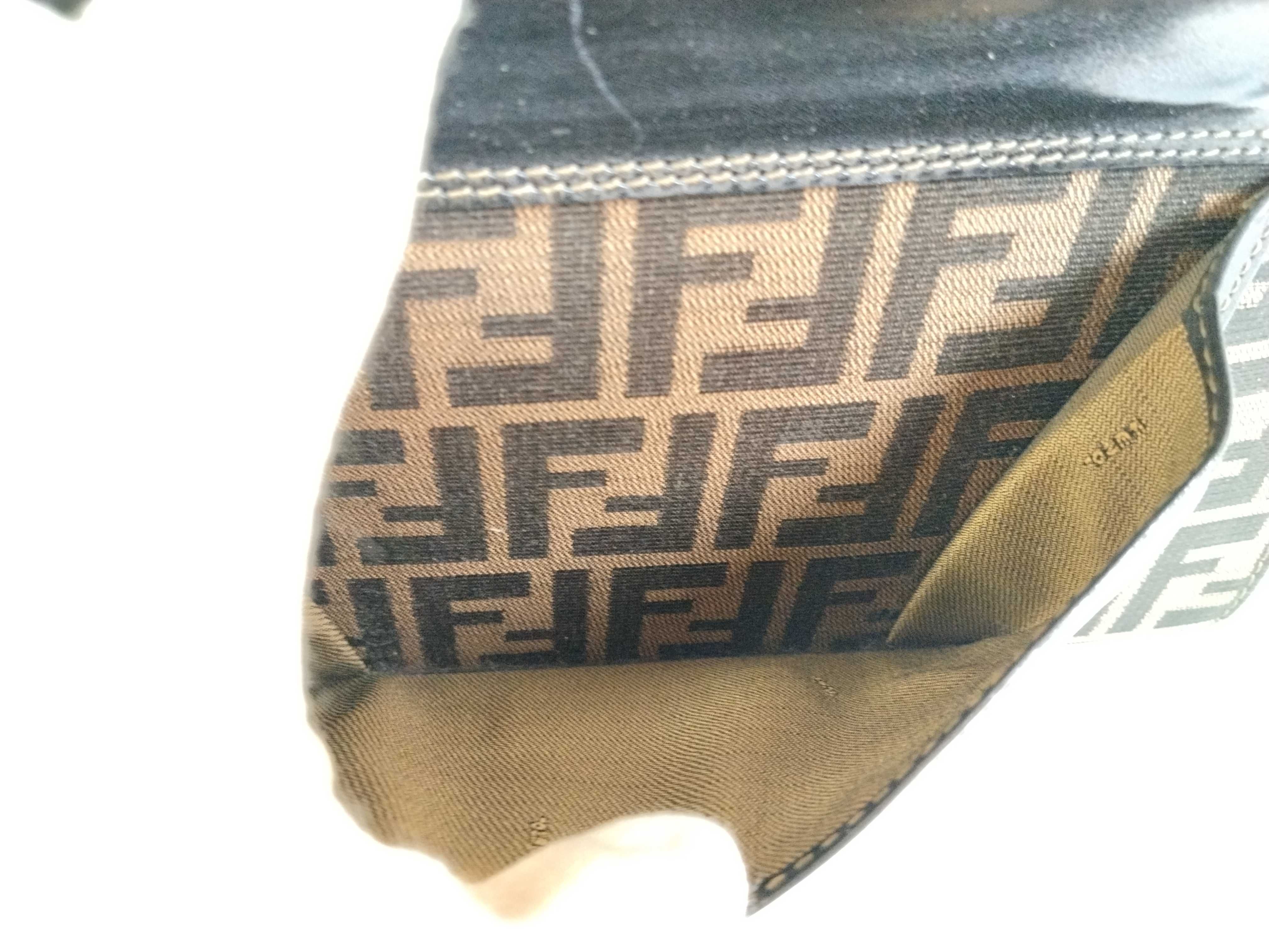 Zucca pattern Zucca leather x canvas handbag — view 14