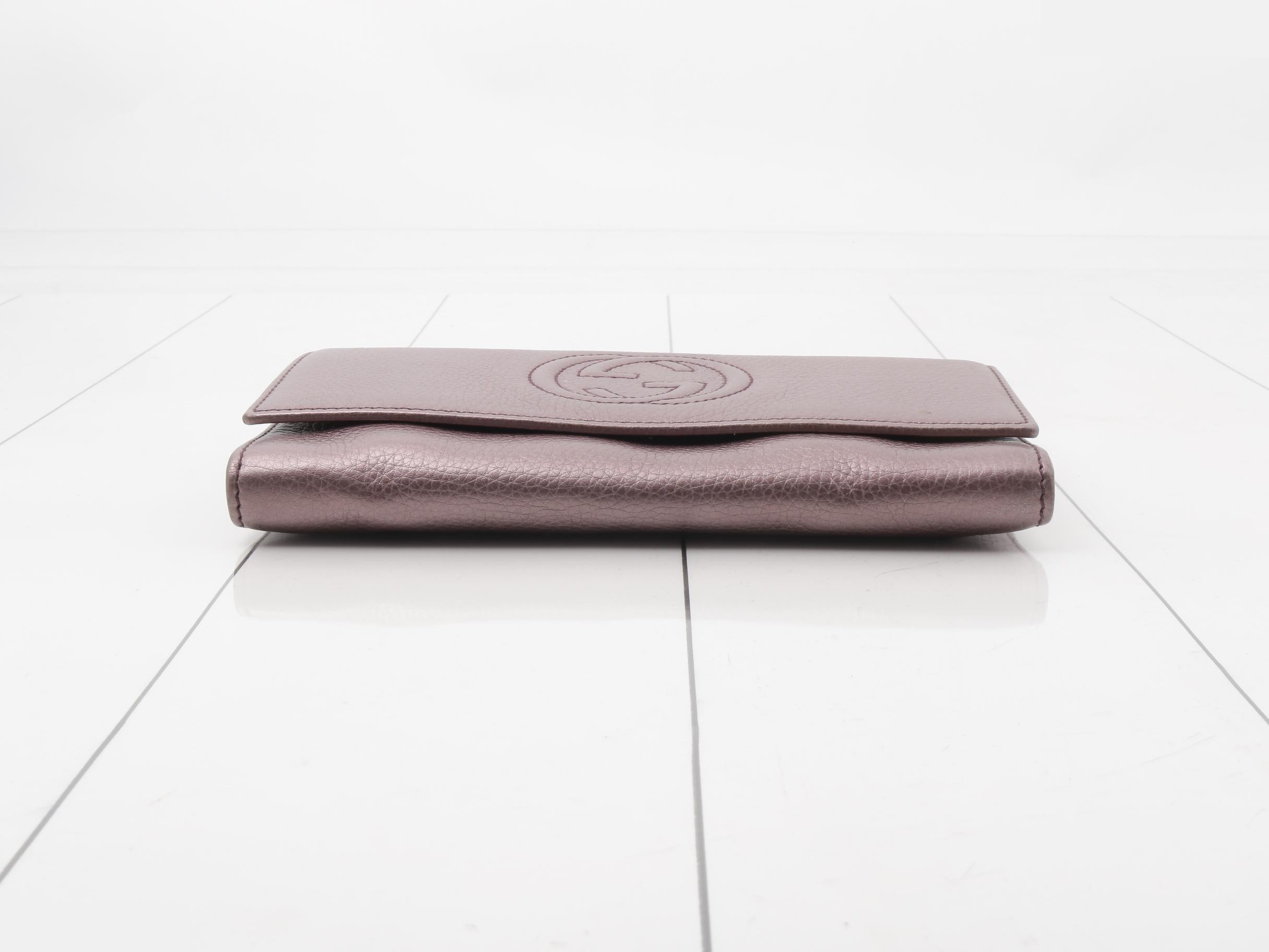 282414 Soho Interlocking G Long Wallet — view 3