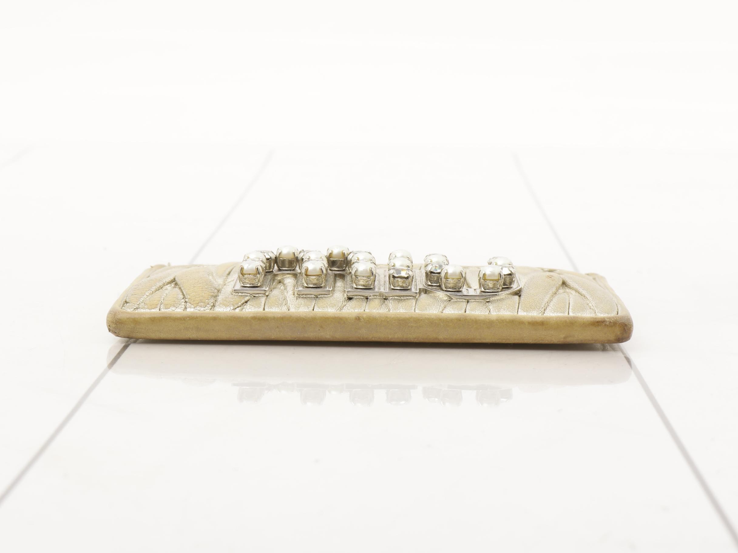 Matelassé card case — view 3