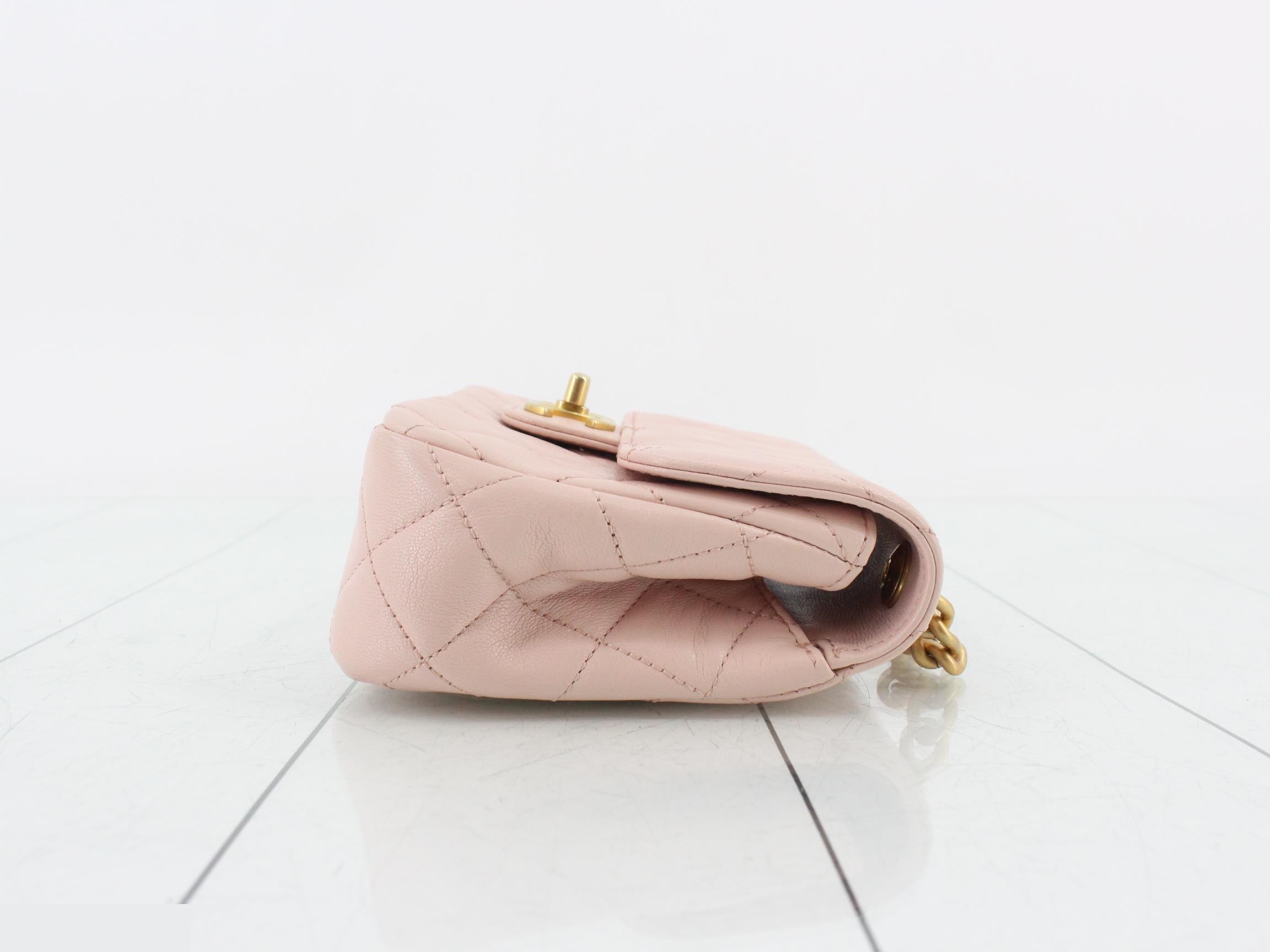 Matelassé Leather 2-Way Chain Shoulder Bag — view 3