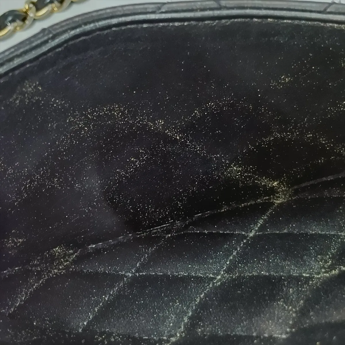 Serpenti Forever Patent Leather 2-Way Handbag, Green, with Mirror — view 15