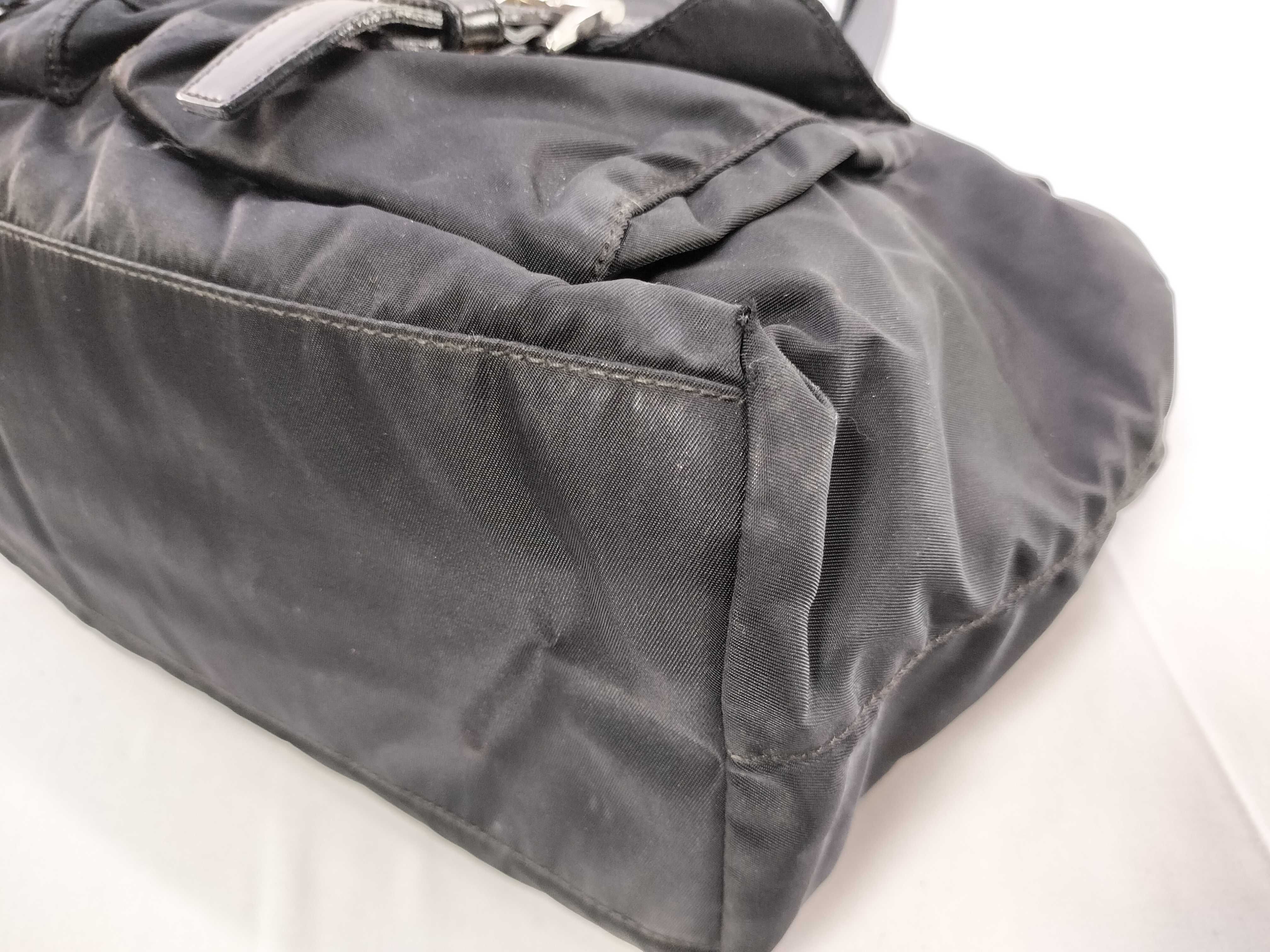 Nylon Handbag, 2-Pocket Tote Bag — view 6