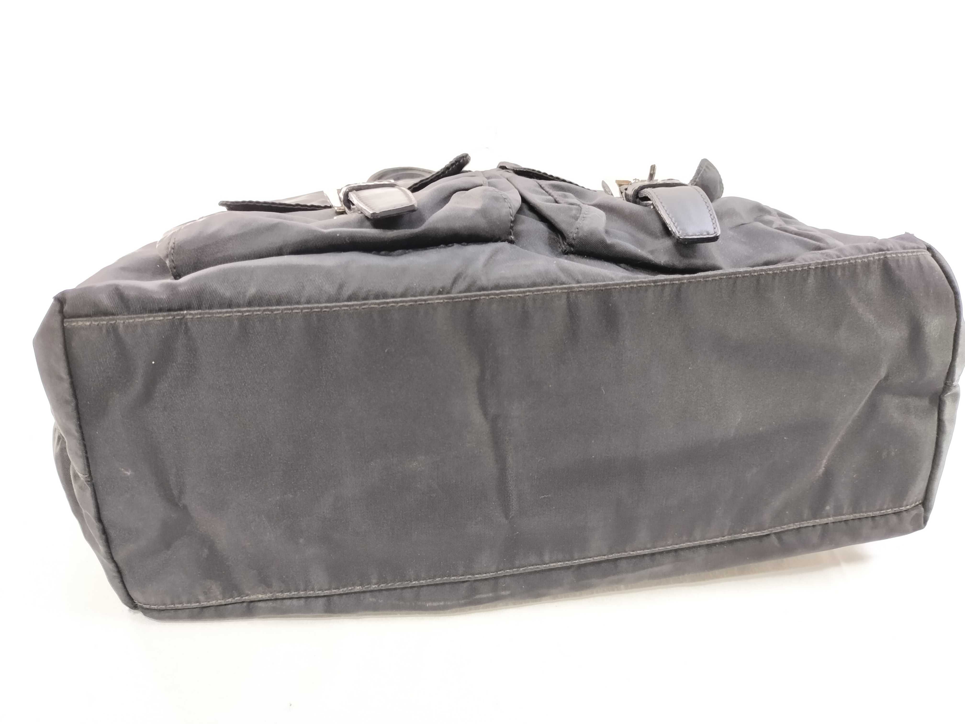 Nylon Handbag, 2-Pocket Tote Bag — view 7