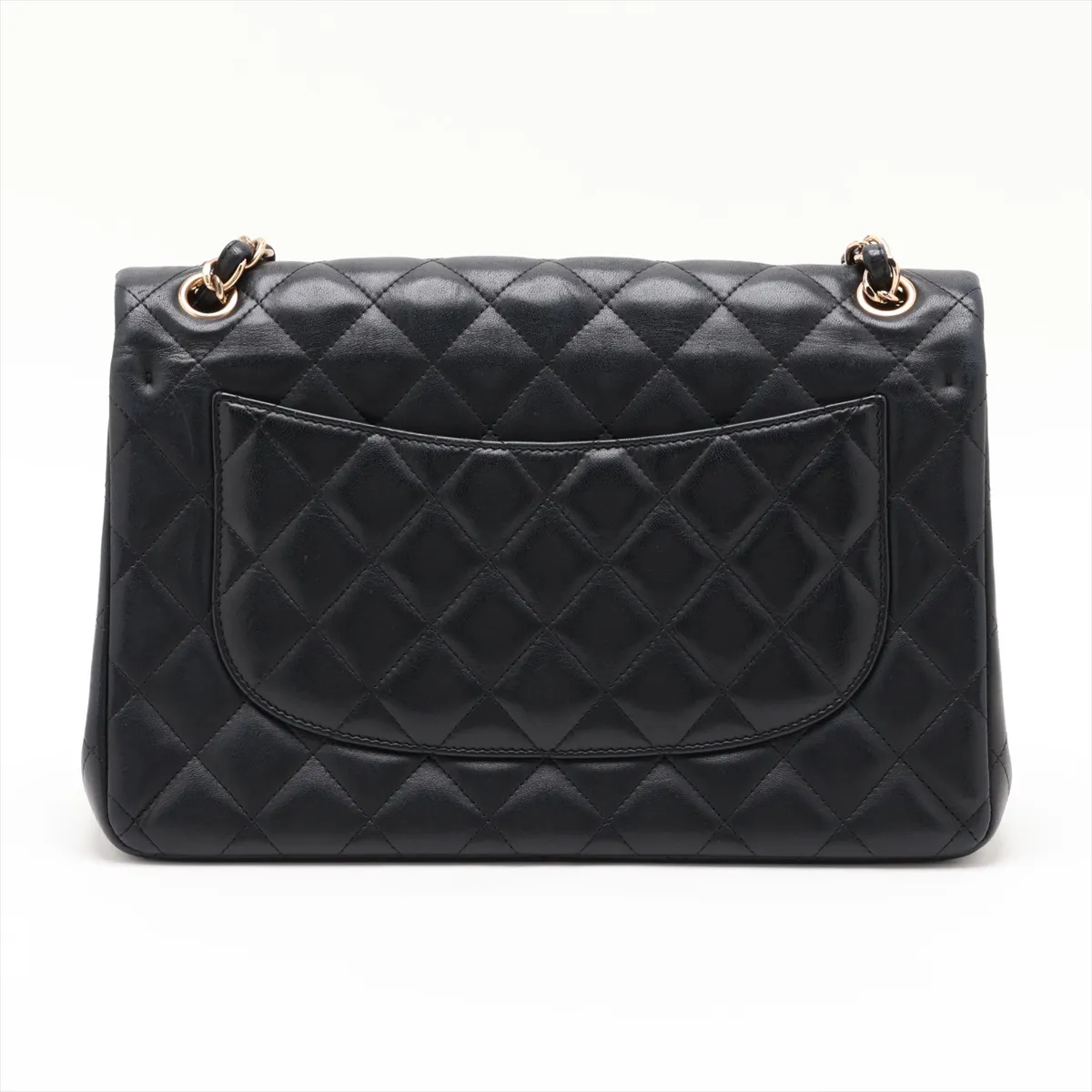 [Individually packaged] Chanel Large Matelassé 30 Lambskin Double Flap Double Chain Bag, Black with Gold Hardware, 15650619, Serial Number 15-series, A58600 — view 2