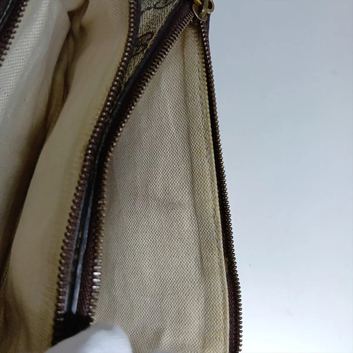 GG Supreme PVC x Leather Shoulder Bag, Brown, 548304 — view 13