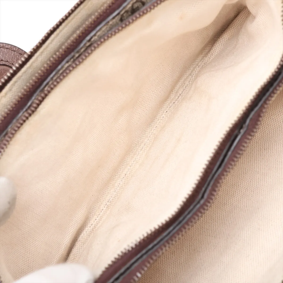 GG Supreme PVC x Leather Shoulder Bag, Brown, 548304 — view 7