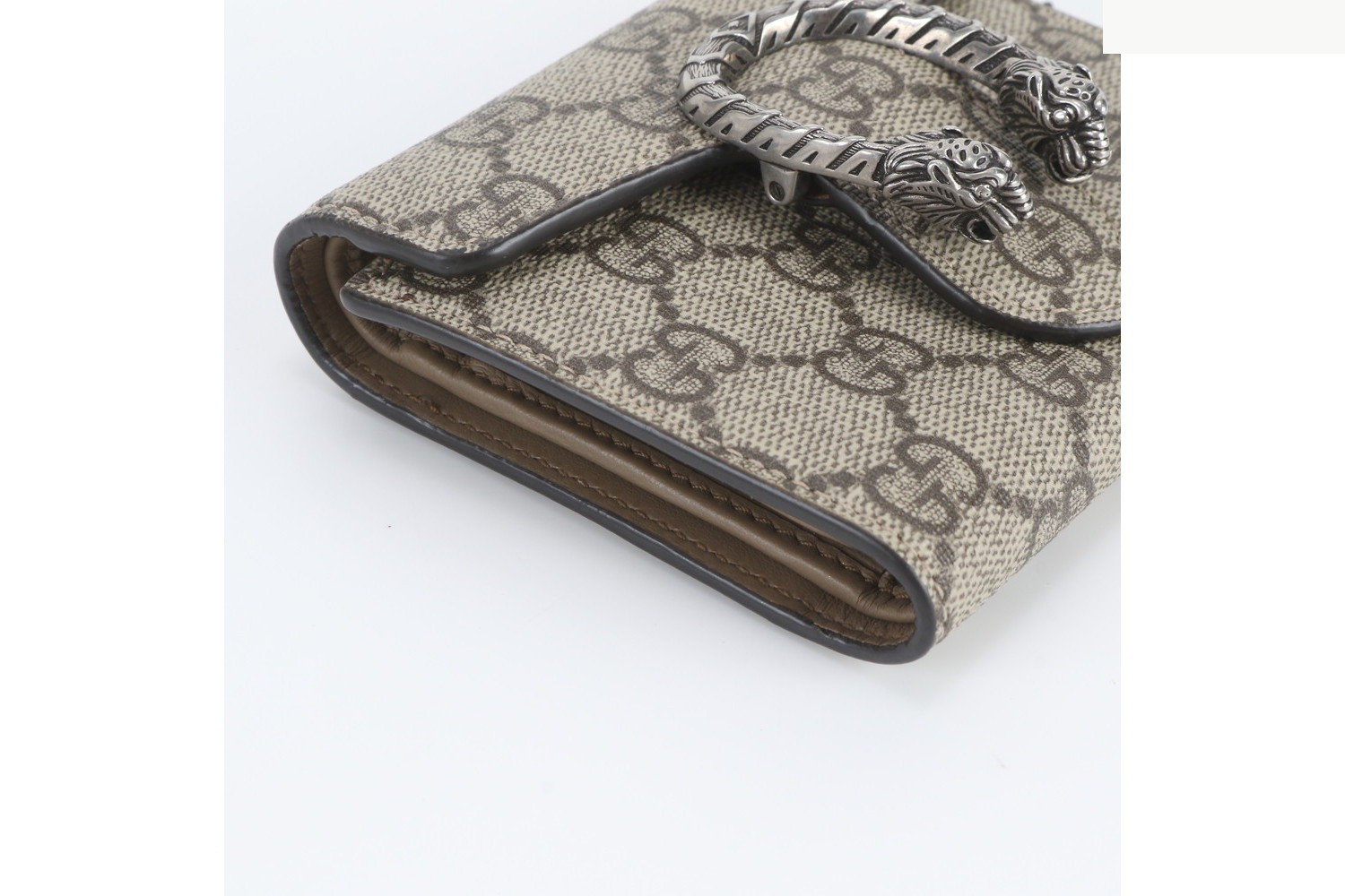 GG Supreme Dionysus 627073 Leather Tri-fold Wallet — view 4