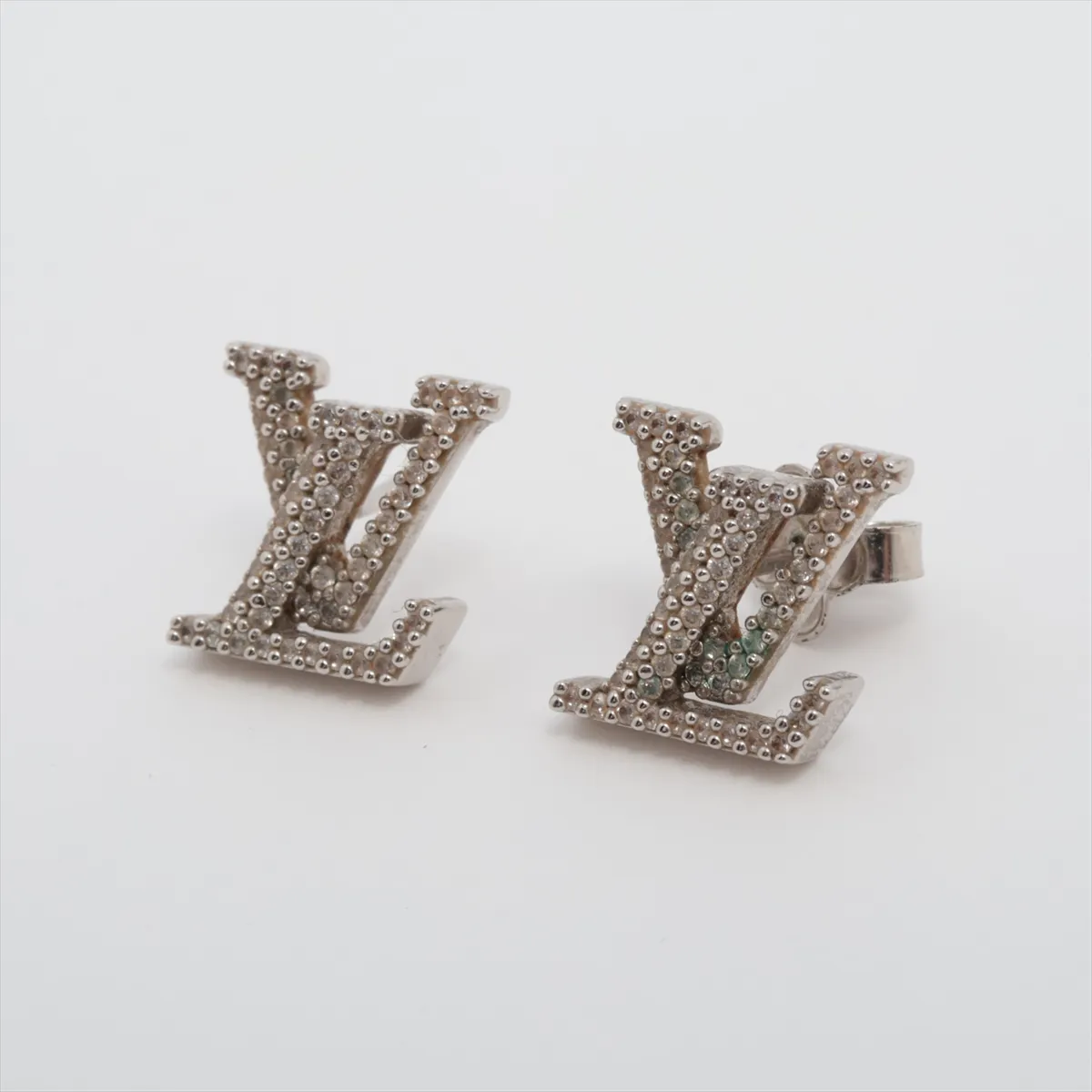 M00608 Earrings LV Iconic Strass TE1252 Earrings (Pair) Metal Silver — view 3