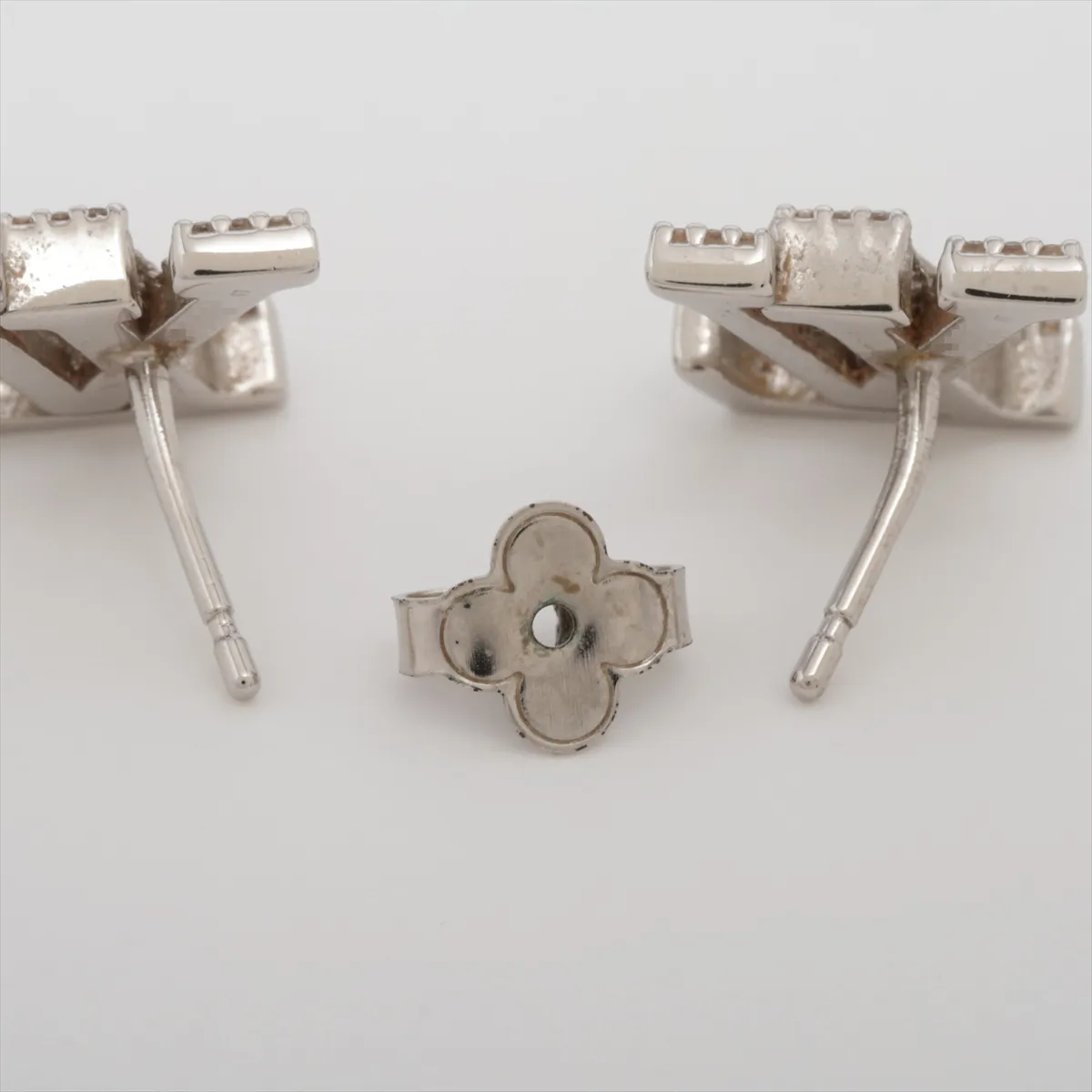 M00608 Earrings LV Iconic Strass TE1252 Earrings (Pair) Metal Silver — view 4