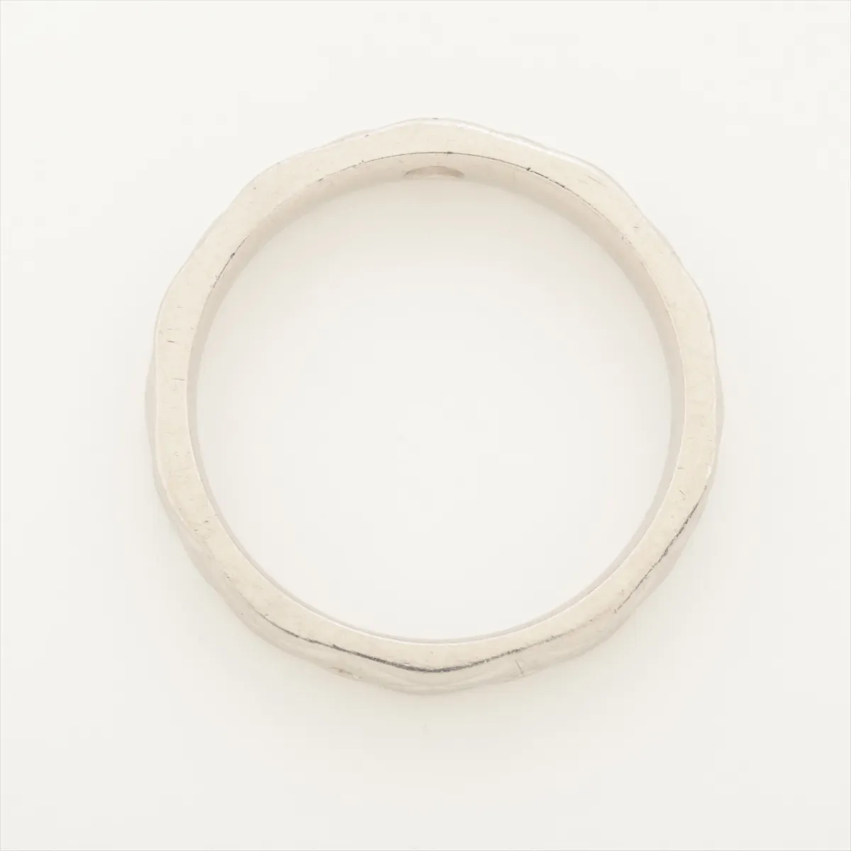 Matelasse 1P Diamond Ring Pt950 5.5g 50 19Q5416 Distortion — view 5