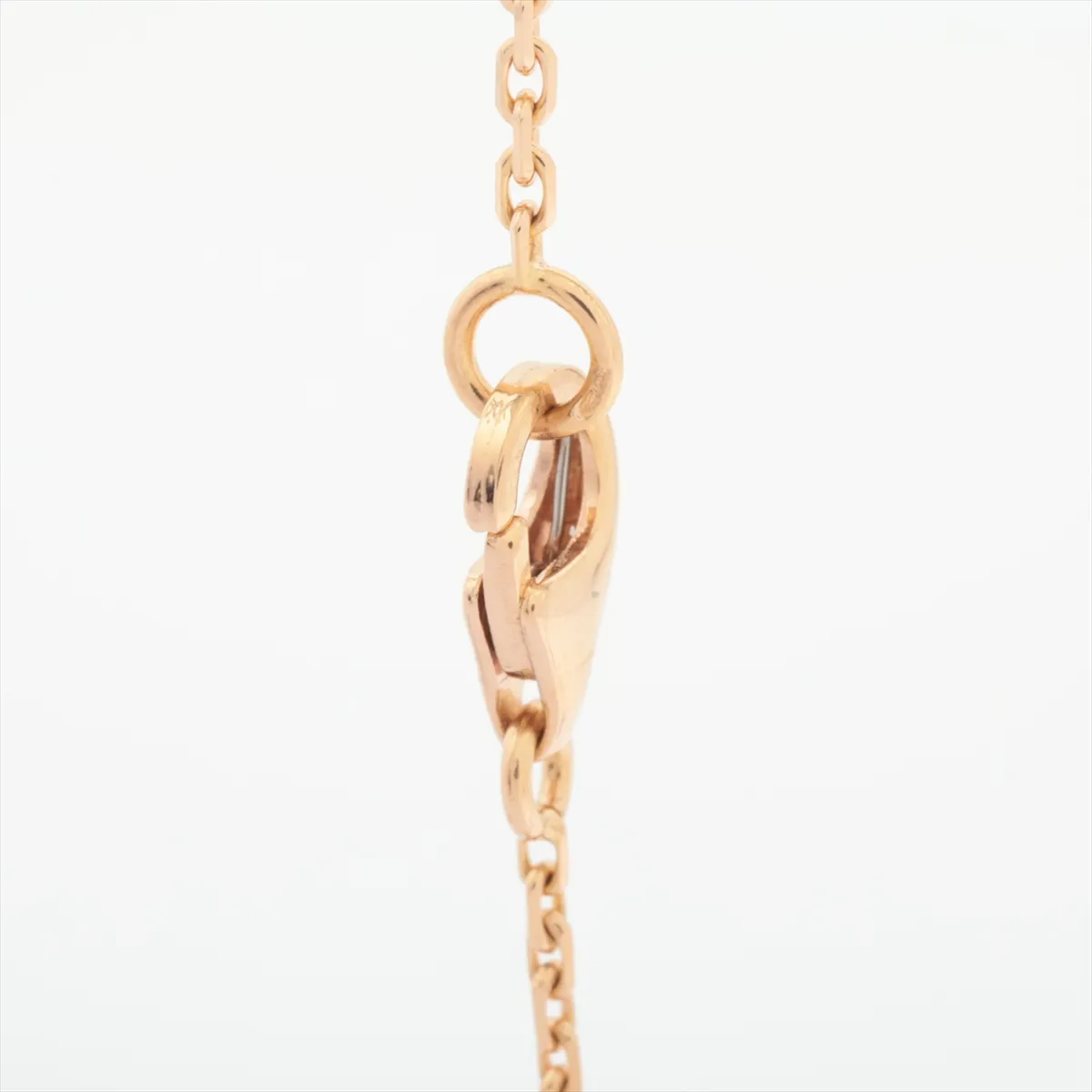 Vintage Alhambra Sable Diamond Necklace 750 (PG) 6.3g JE391079 Sable Small Brick Lobster Hard Distortion — view 3