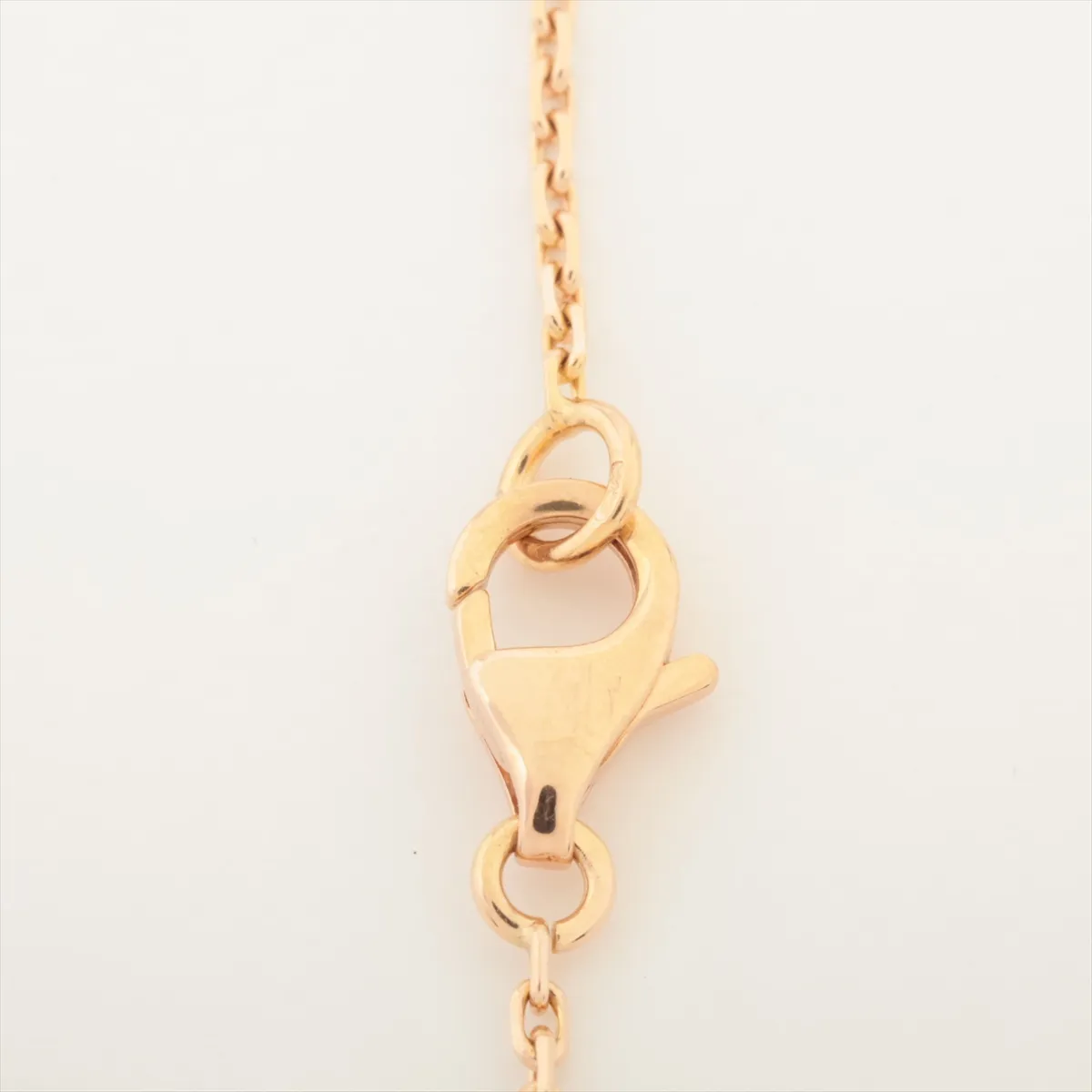Vintage Alhambra Sable Diamond Necklace 750 (PG) 6.3g JE391079 Sable Small Brick Lobster Hard Distortion — view 6