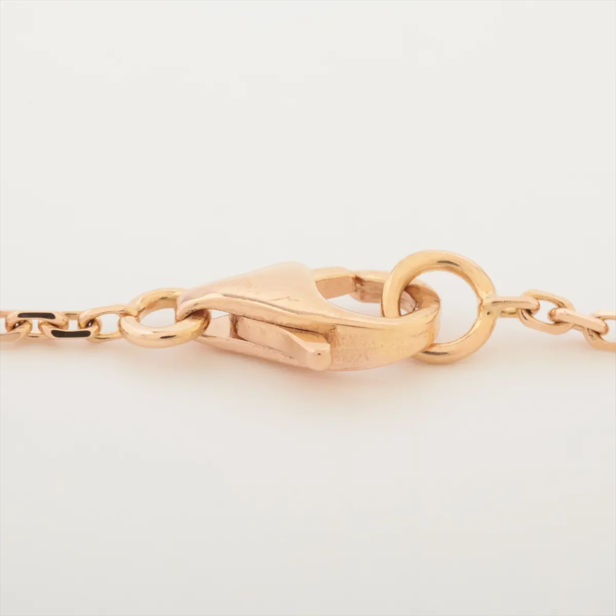 Vintage Alhambra Sable Diamond Necklace 750 (PG) 6.3g JE391079 Sable Small Brick Lobster Hard Distortion — view 7